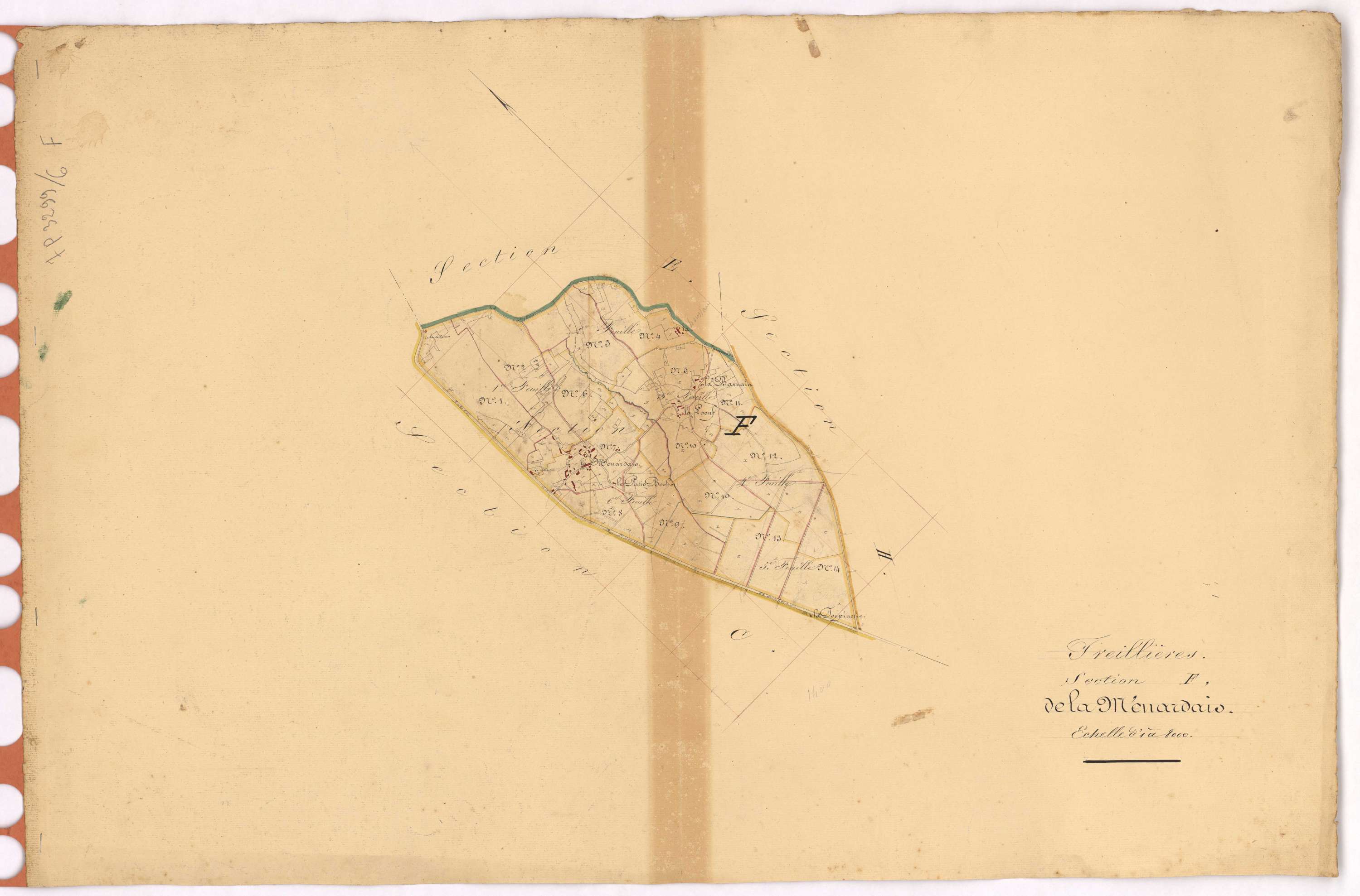Treillières - Section F Ménardais (section de La)