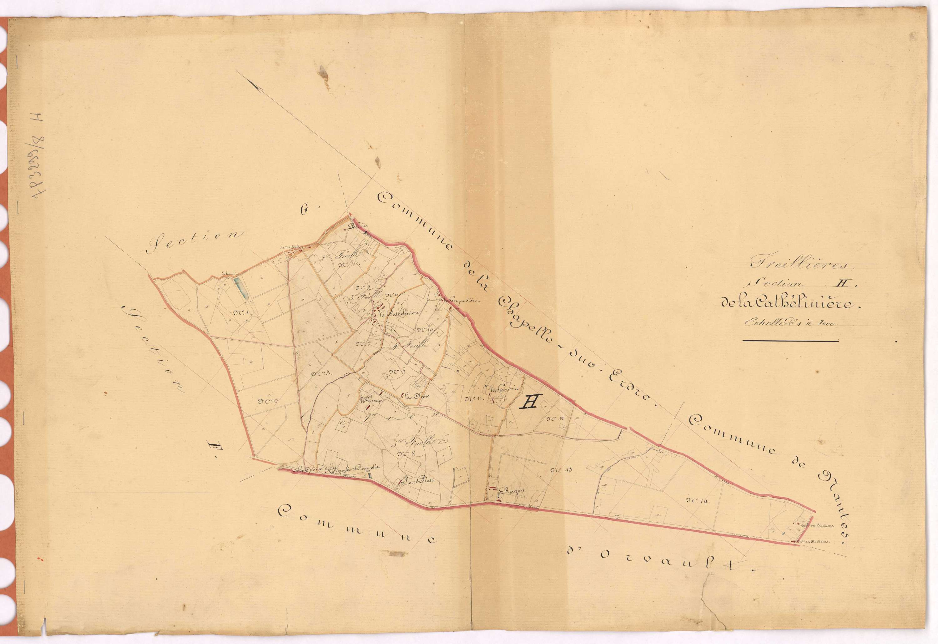 Treillières - Section H Cathélinière (section de La)