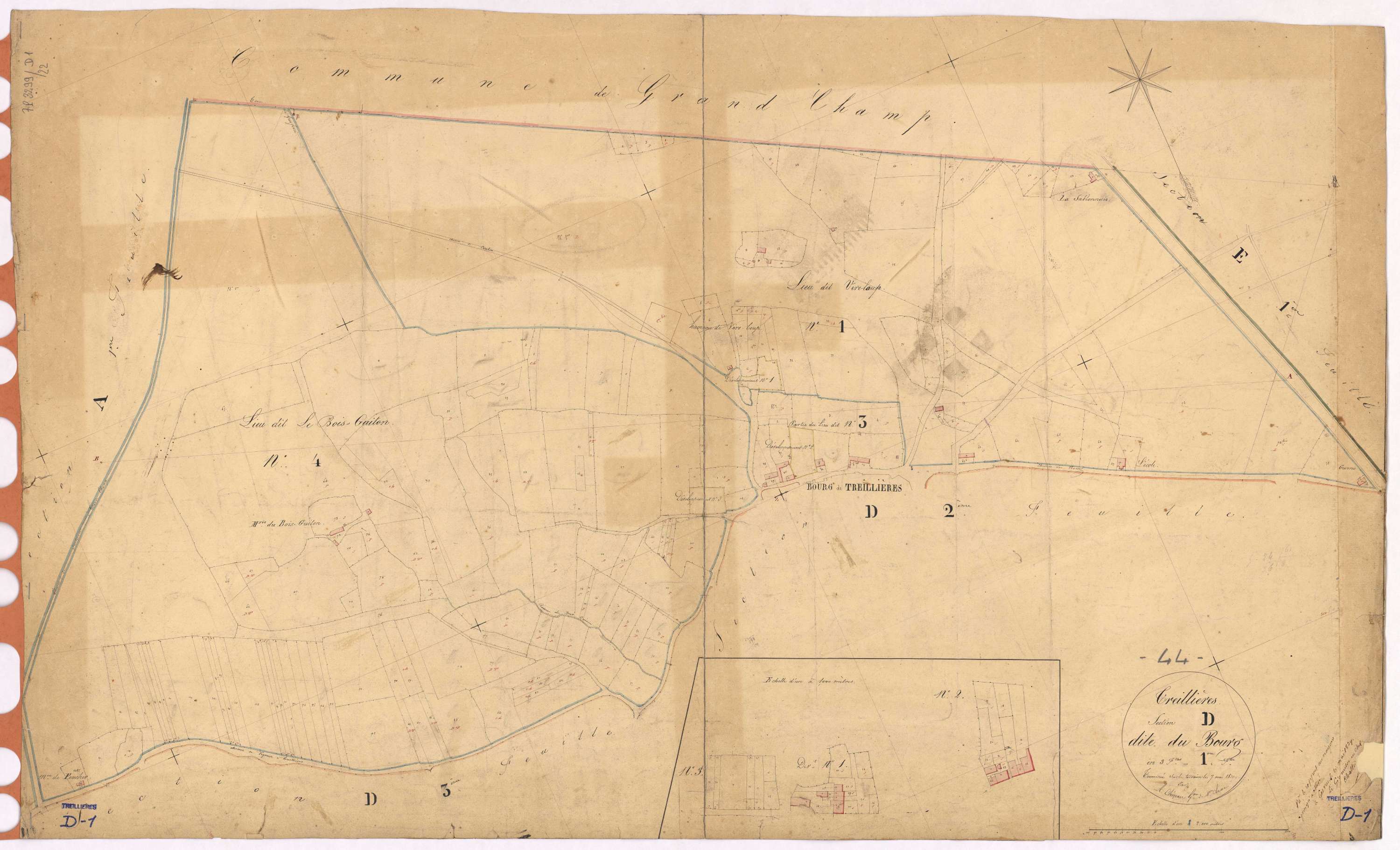 Treillières - Section D1 Bourg (section du)