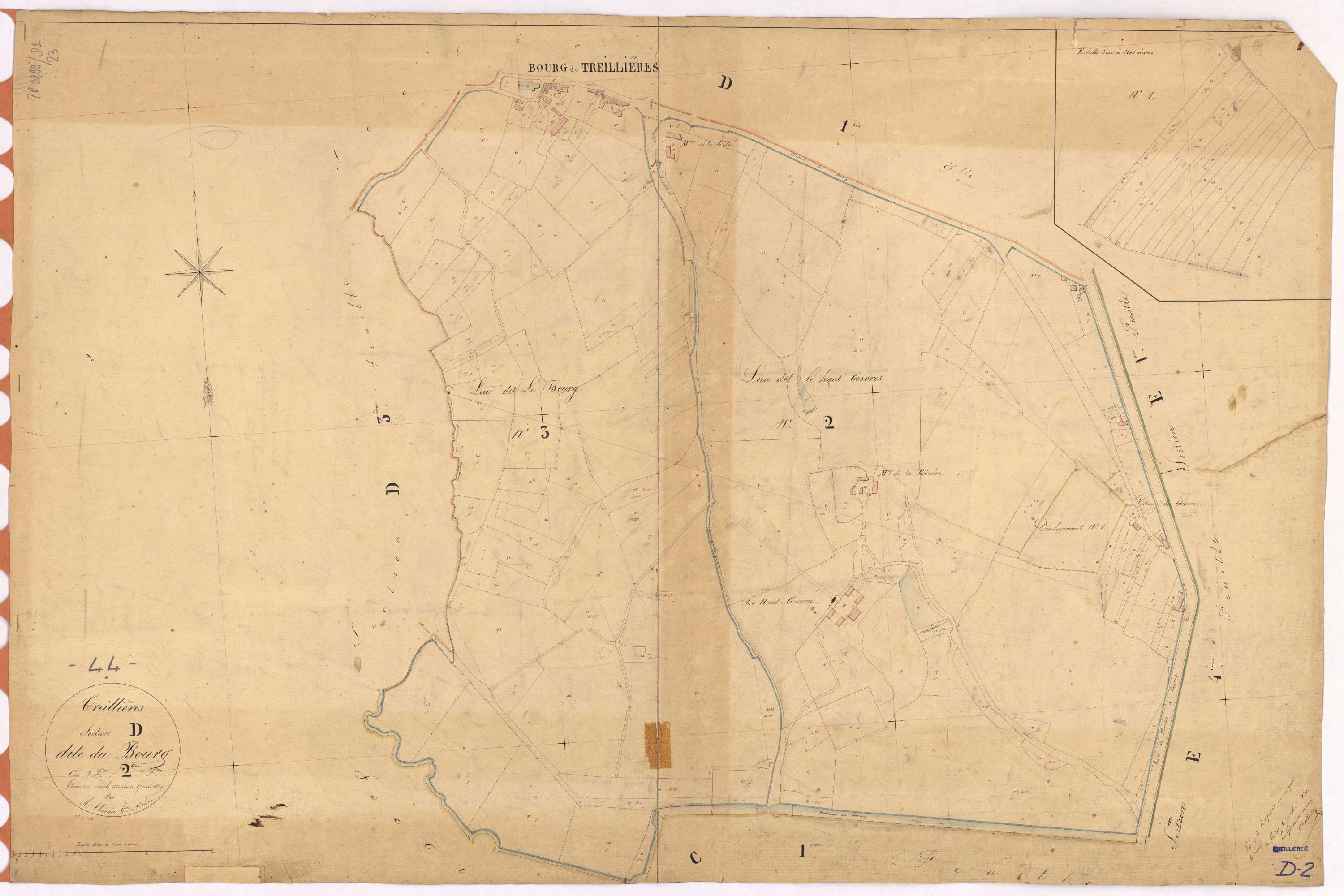 Treillières - Section D2 Bourg (section du)