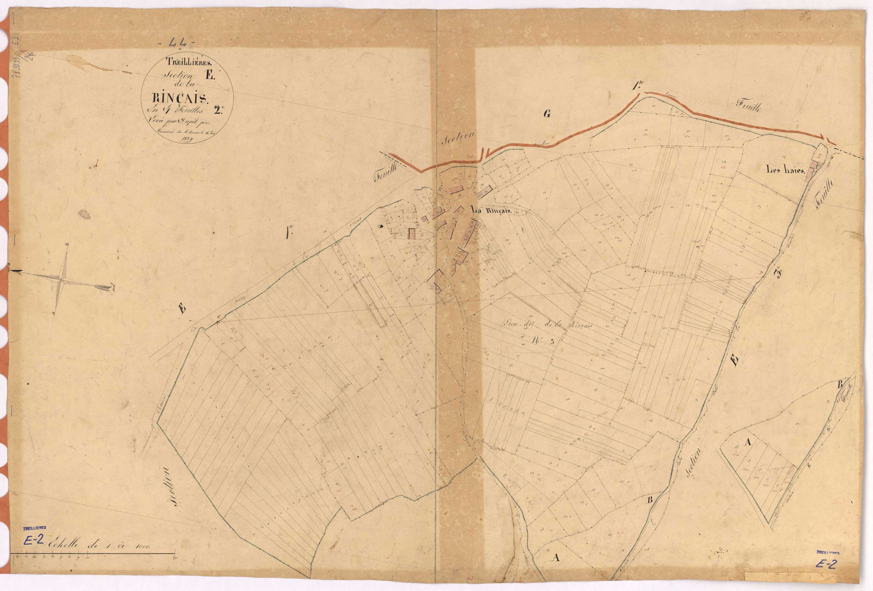 Treillières - Section E2 Rinçais (section de La)