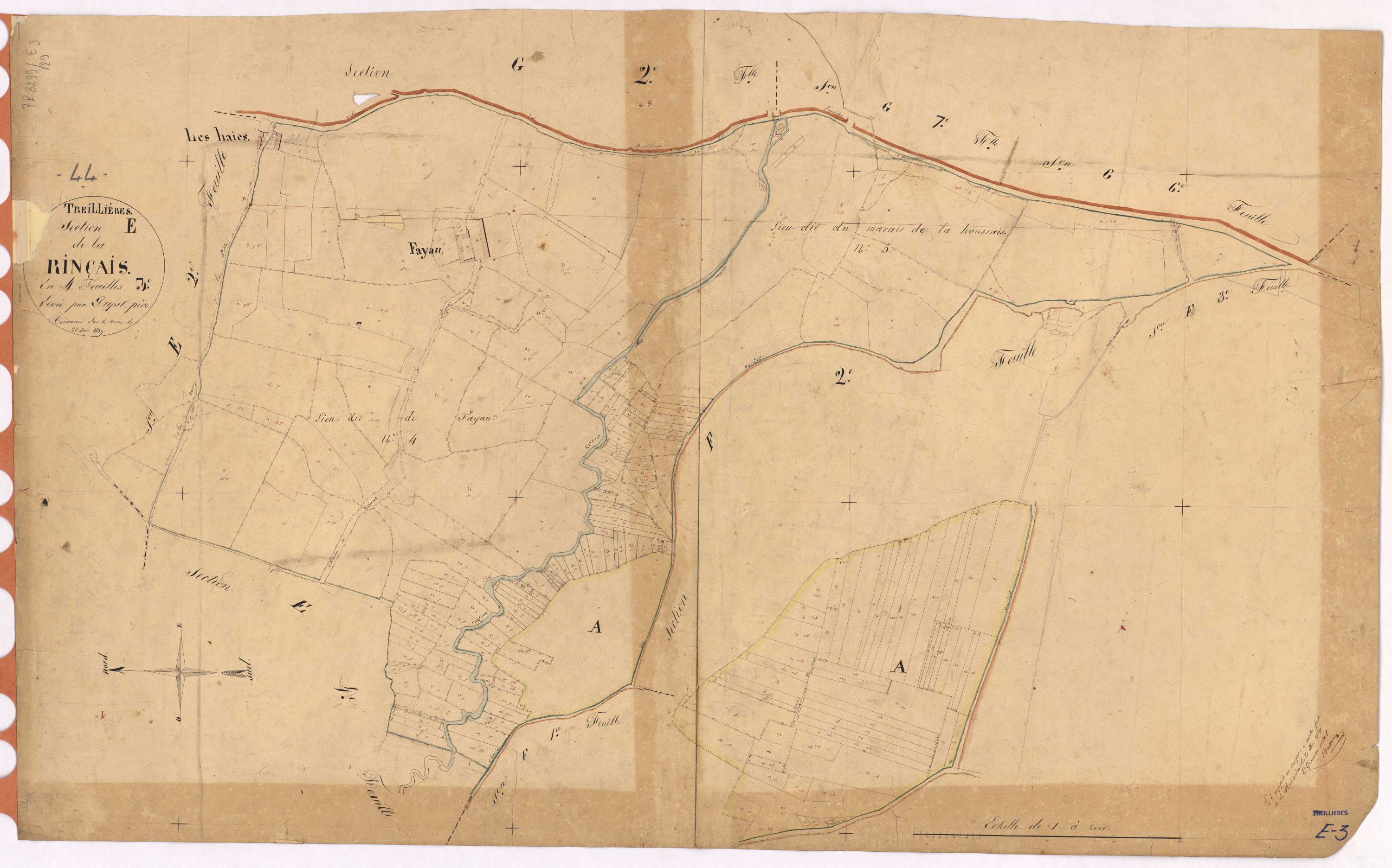 Treillières - Section E3 Rinçais (section de La)