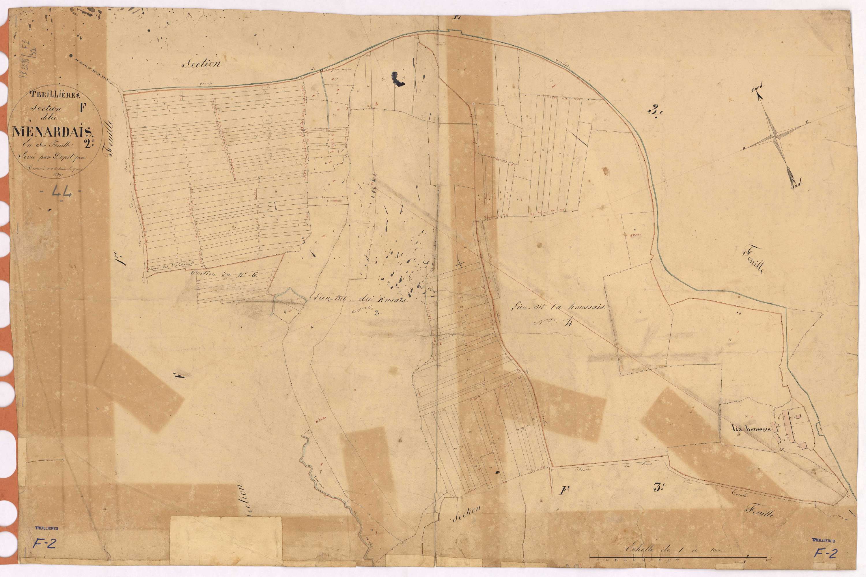 Treillières - Section F2 Ménardais (section de La)