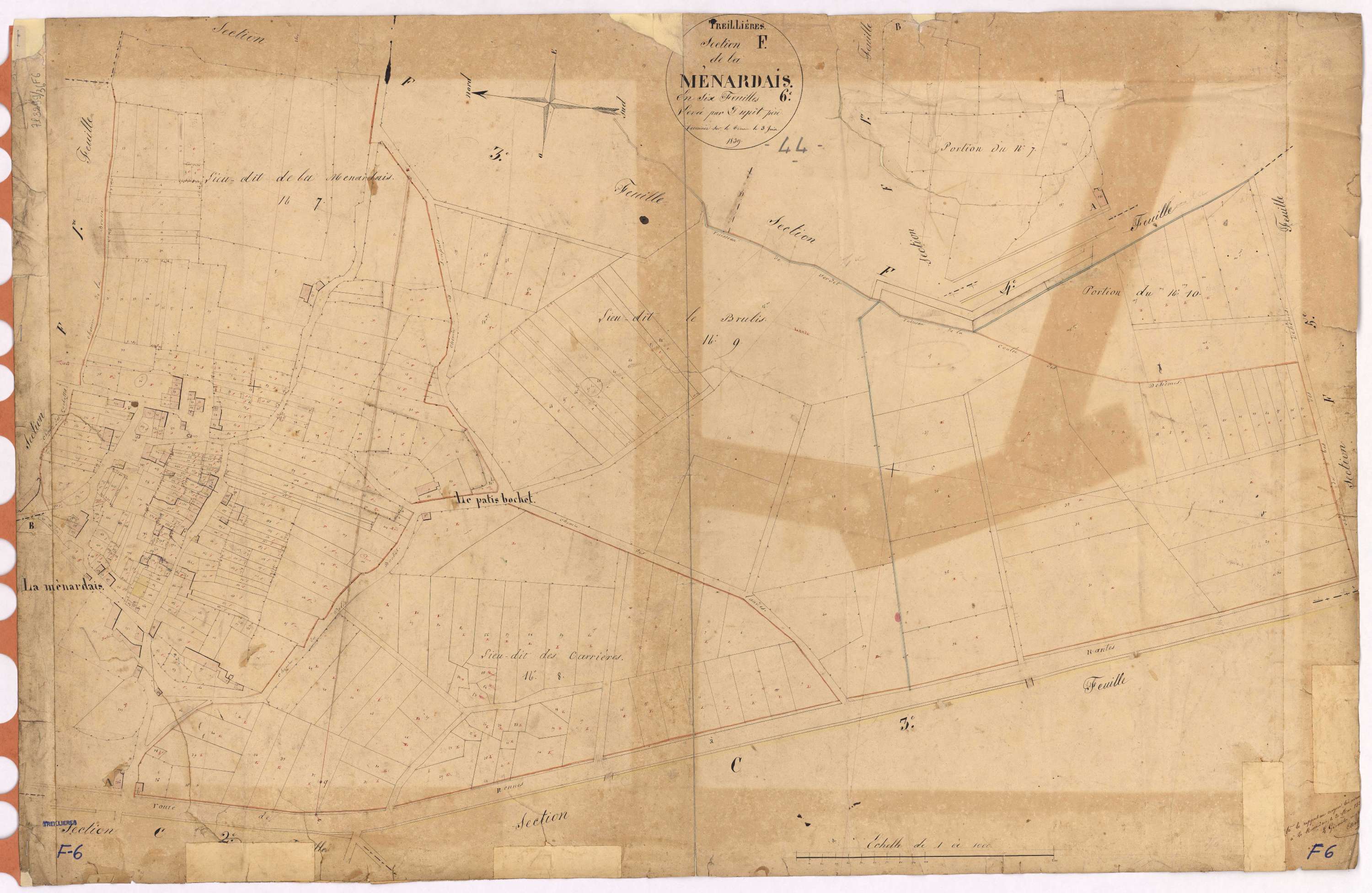 Treillières - Section F6 Ménardais (section de La)