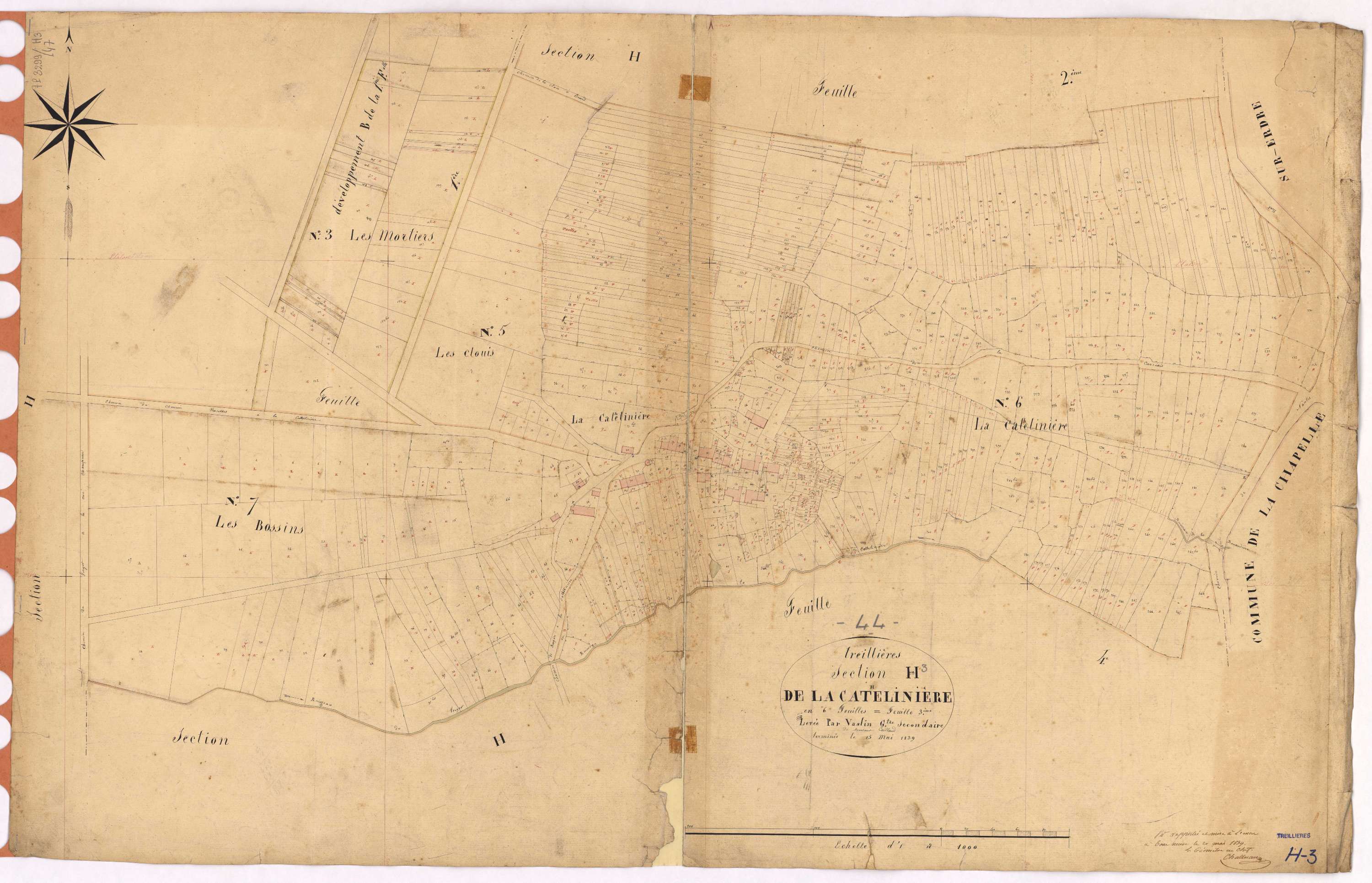 Treillières - Section H3 Cathelinière (section de La)