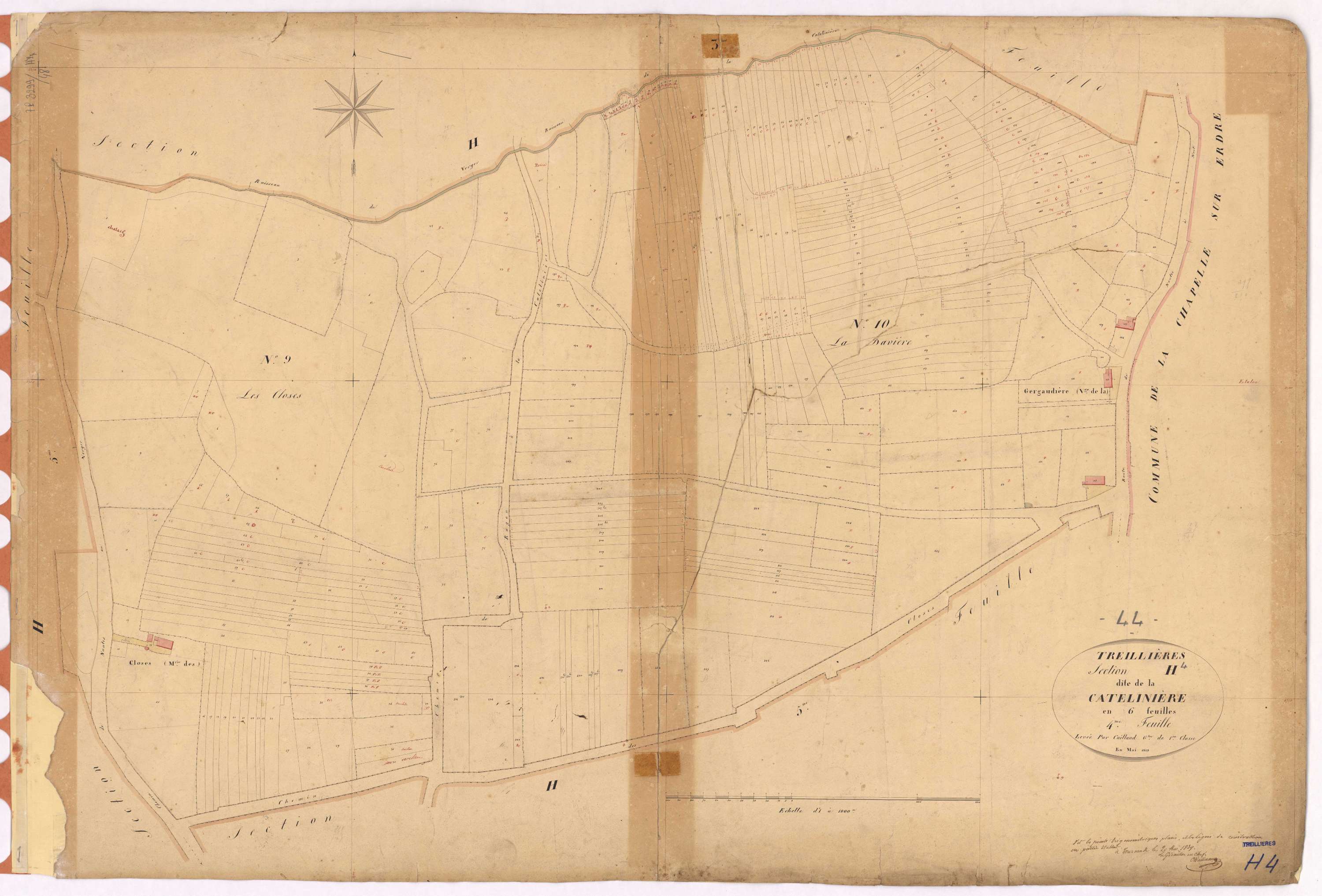 Treillières - Section H4 Cathelinière (section de La)
