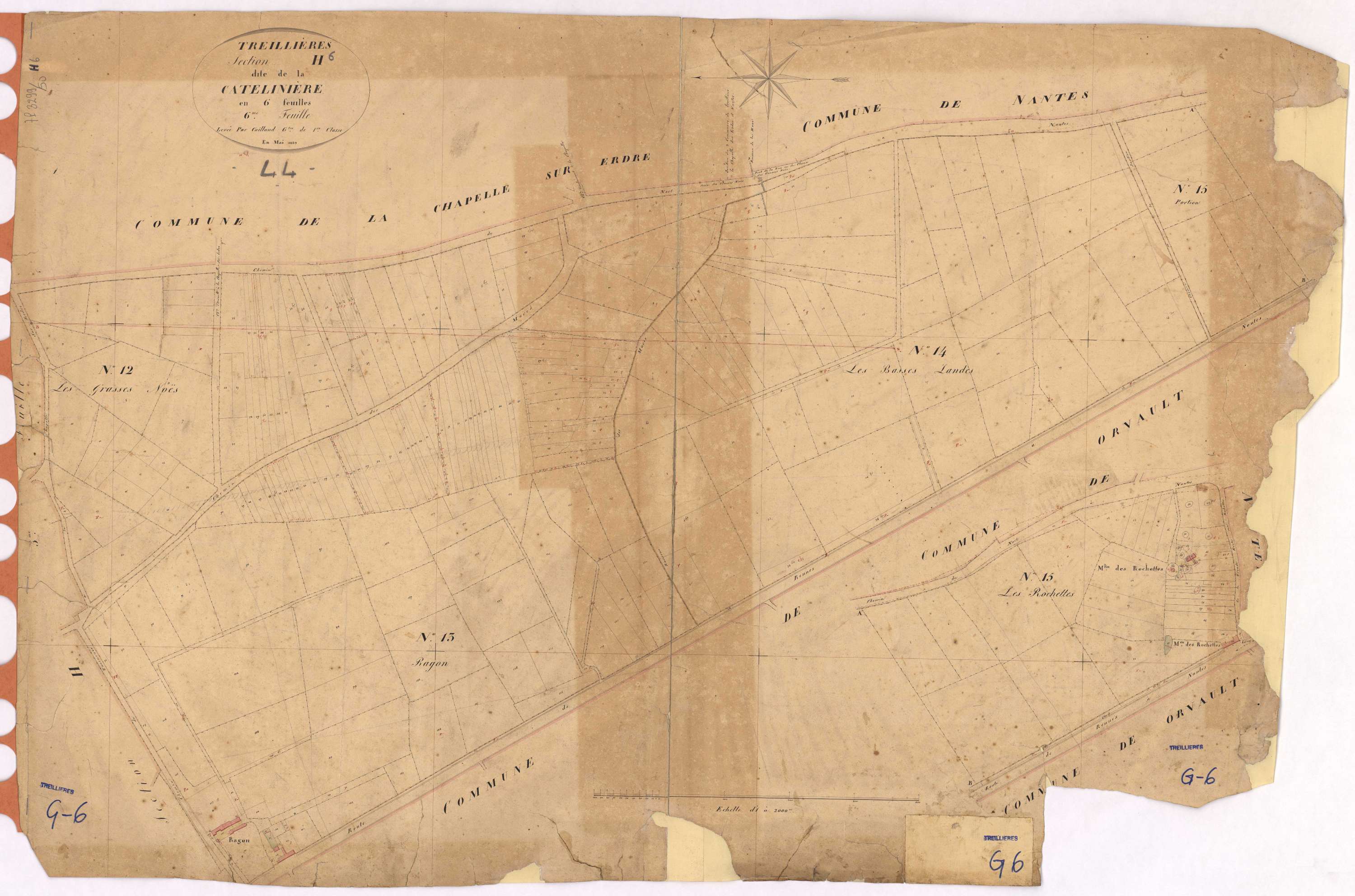Treillières - Section H6 Cathelinière (section de La)