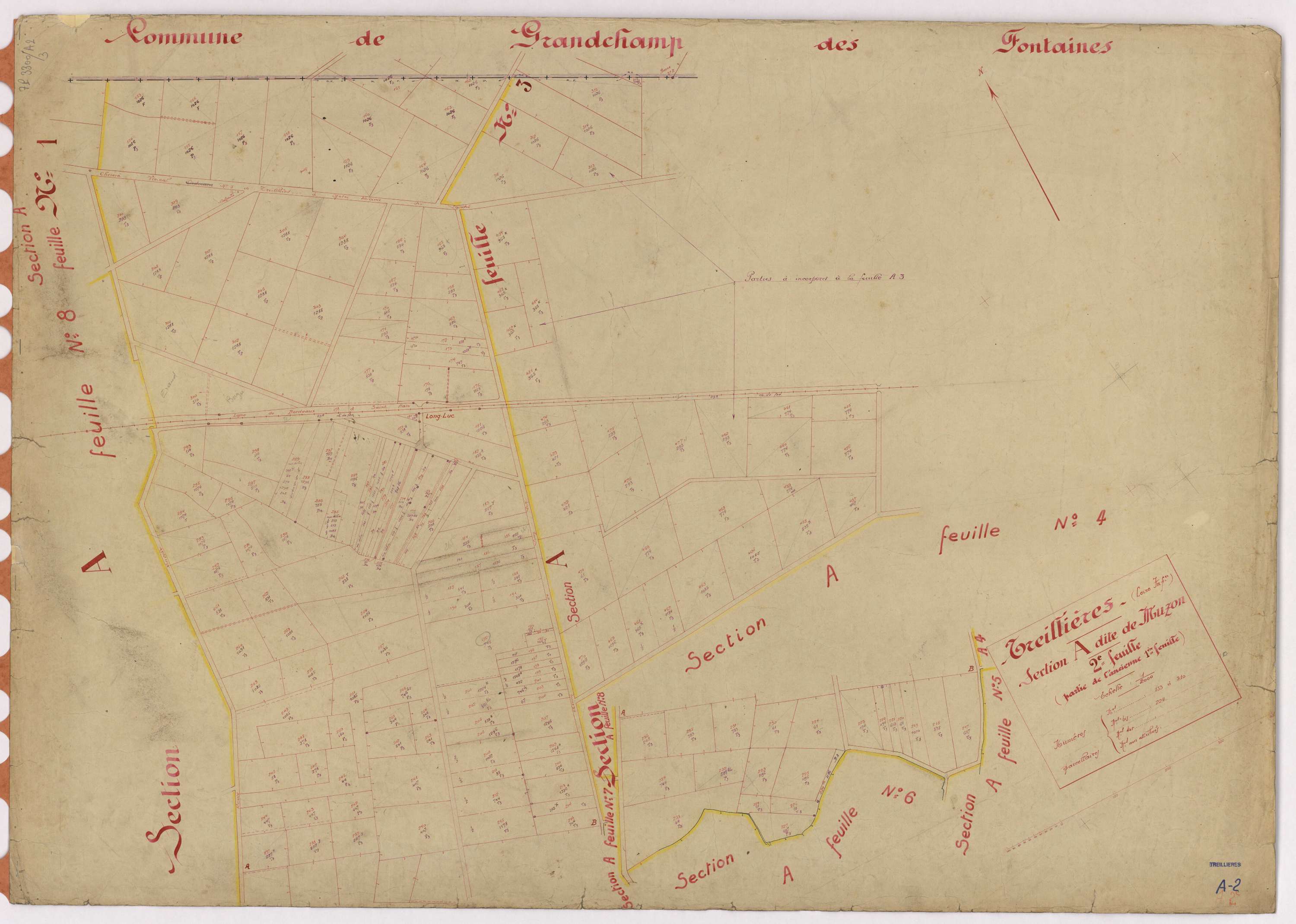 Treillières - Section A2 Muzon (section de) ; 153-310