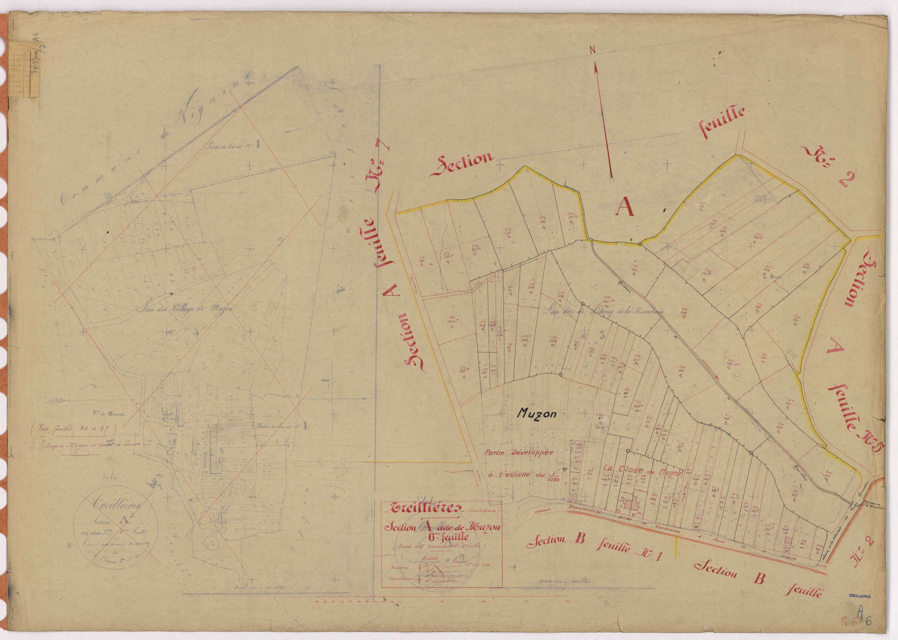 Treillières - Section A6 Muzon (section de) ; 772-938
