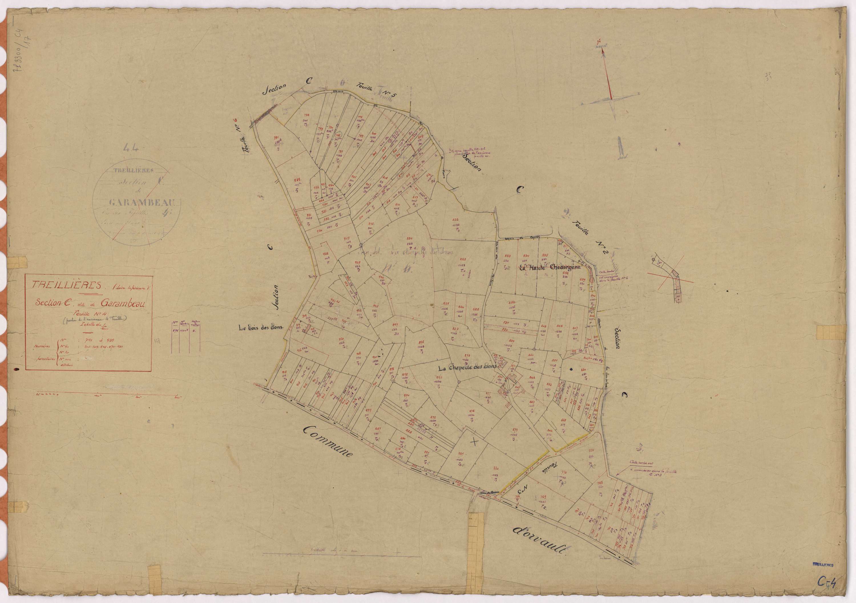 Treillières - Section C4 Garambeau (section de) ; 791-939
