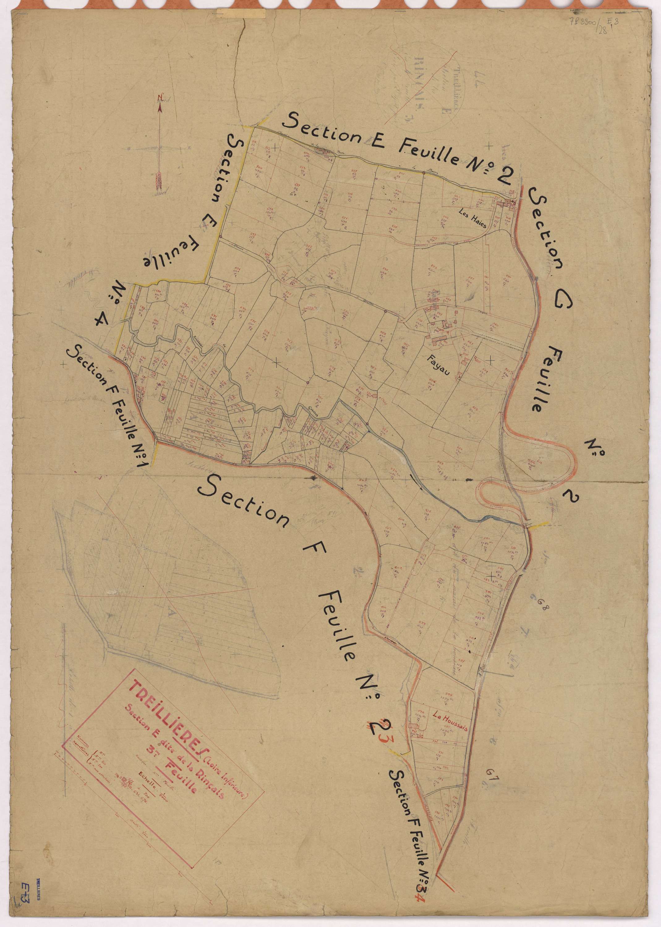 Treillières - Section E3 Rinçais (section de La) ; 511-700