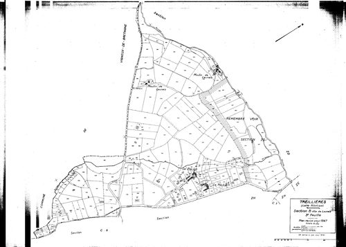 Treillières - Section B3 Launais (section de). 583-781