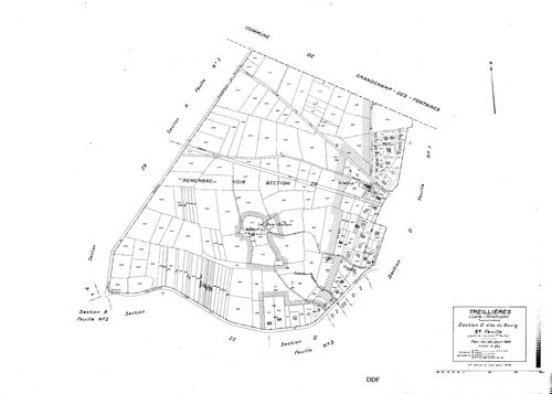 Treillières - Section D6 Bourg (section du). 912-1070