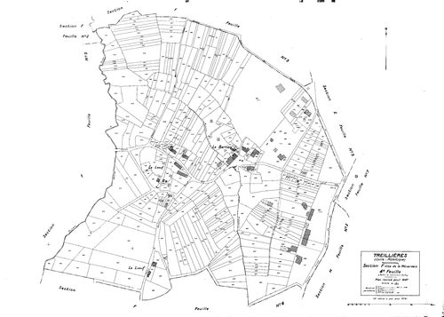Treillières - Section F4 Ménardais (section de La). 664-1066