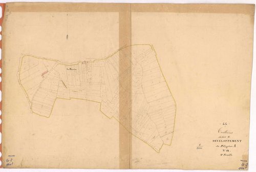 Treillières - Section G2 (développement) Noë Violain (section de La) ; développement du village de La Barre et de diverses parcelles