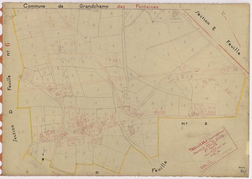 Treillières - Section D1 Bourg (section du) ; 1-189