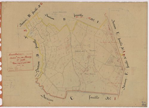 Treillières - Section D2 Bourg (section du) ; 190-401