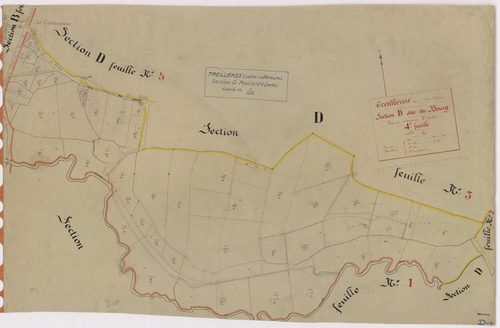 Treillières - Section D4 Bourg (section du) ; 569-616