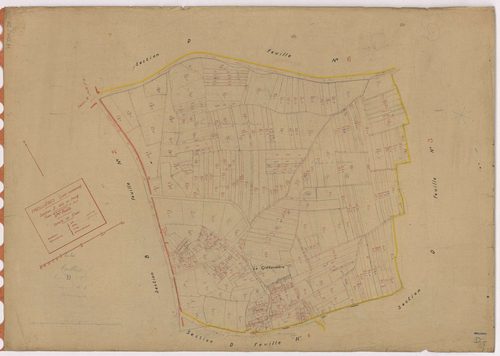 Treillières - Section D5 Bourg (section du) ; 617-911