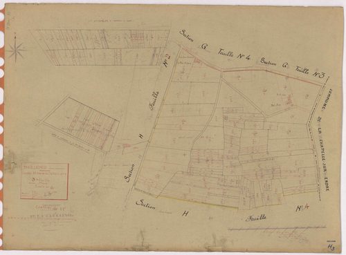 Treillières - Section H3 Cathelinière (section de La) ; 413-532