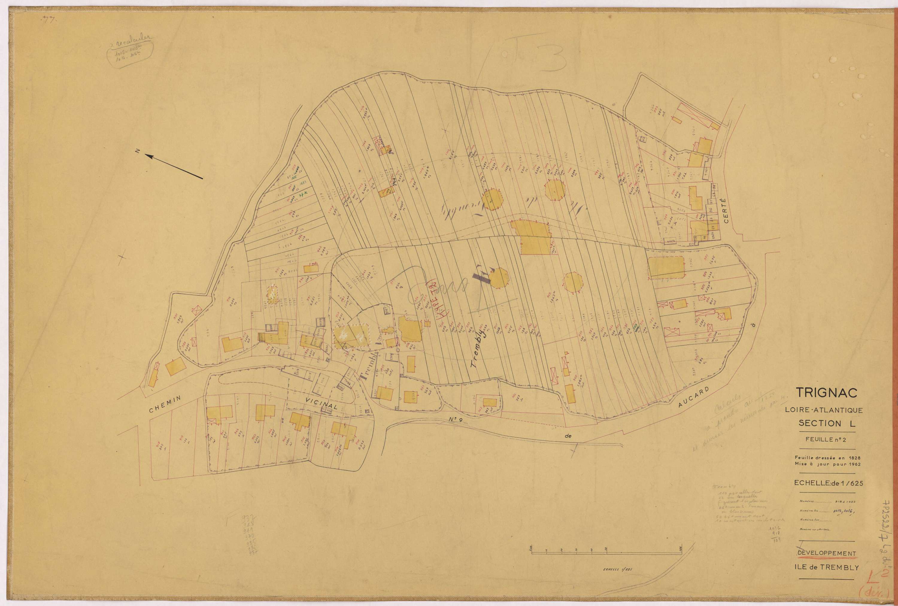 Trignac - Section L2 (développement) 670-1490 ; développement de l'île de Trembly