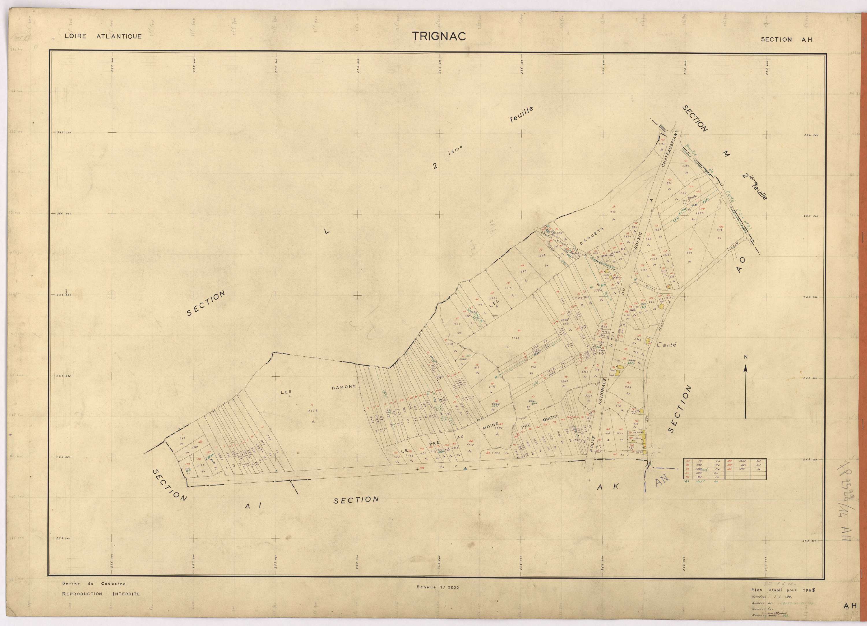 Trignac - Section AH 1-180