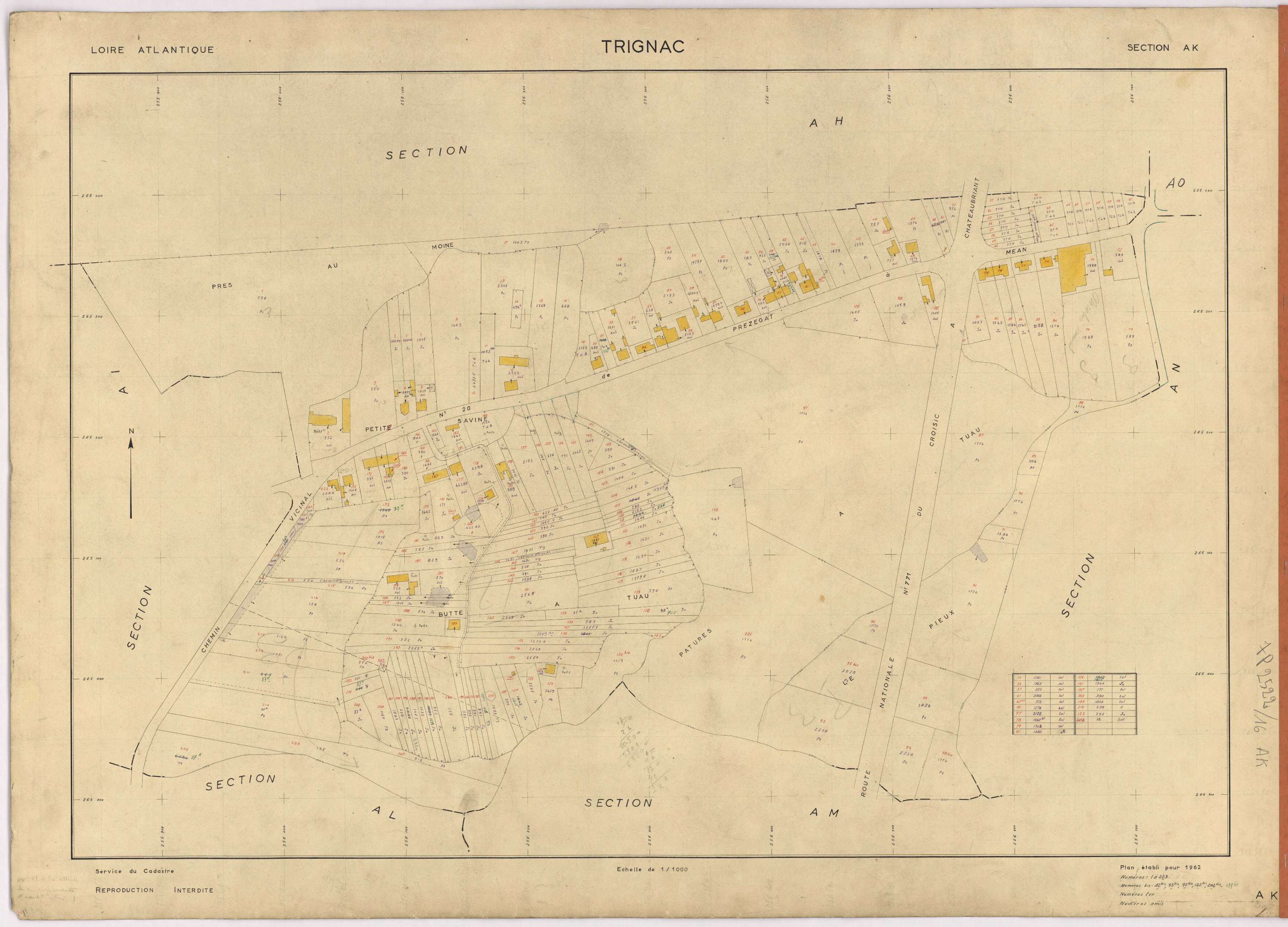 Trignac - Section AK 1-223