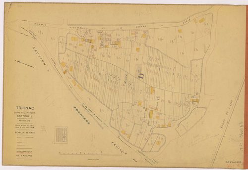 Trignac - Section L2 (développement) 670-1490 ; développement de l'île d'Aucard