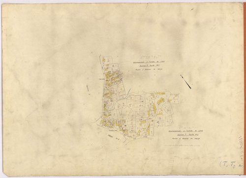 La Turballe - Section T1 T2 (développement) 1-495 ; 496-1426 ; développement des villages de Fourbillan et de Trévéré