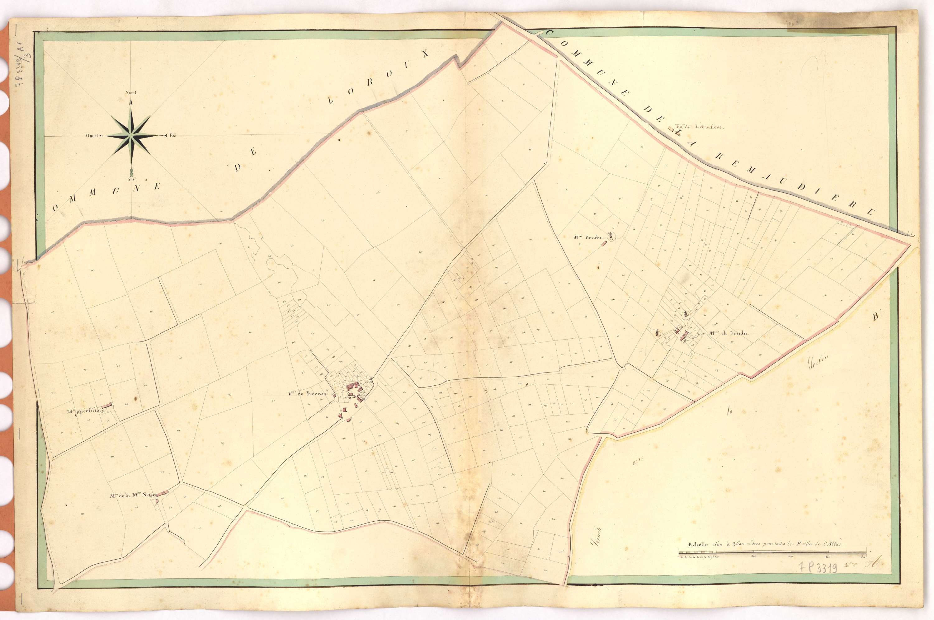 Vallet - Section A1 Moulins Bondu (section des)