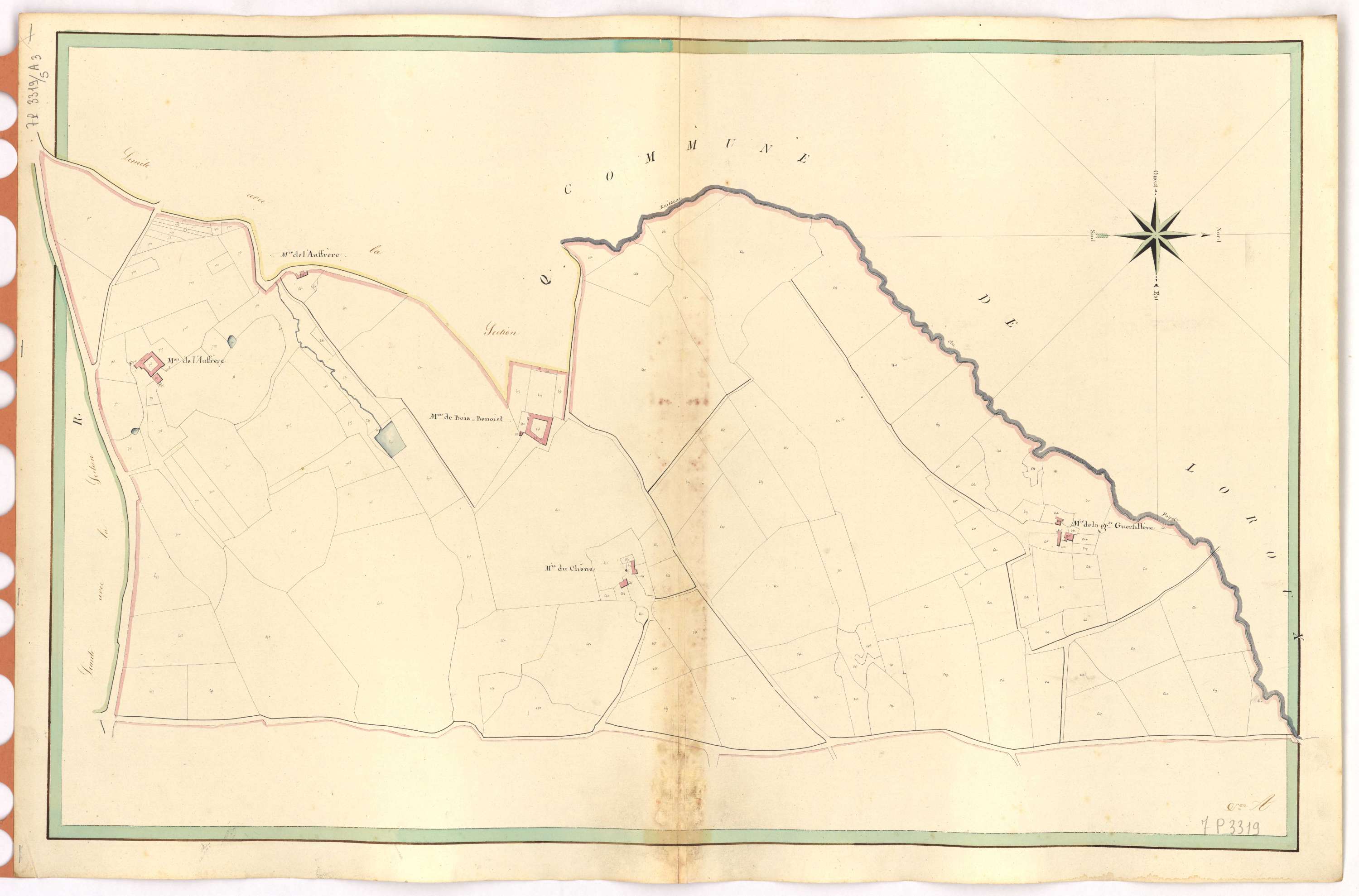 Vallet - Section A3 Moulins Bondu (section des)