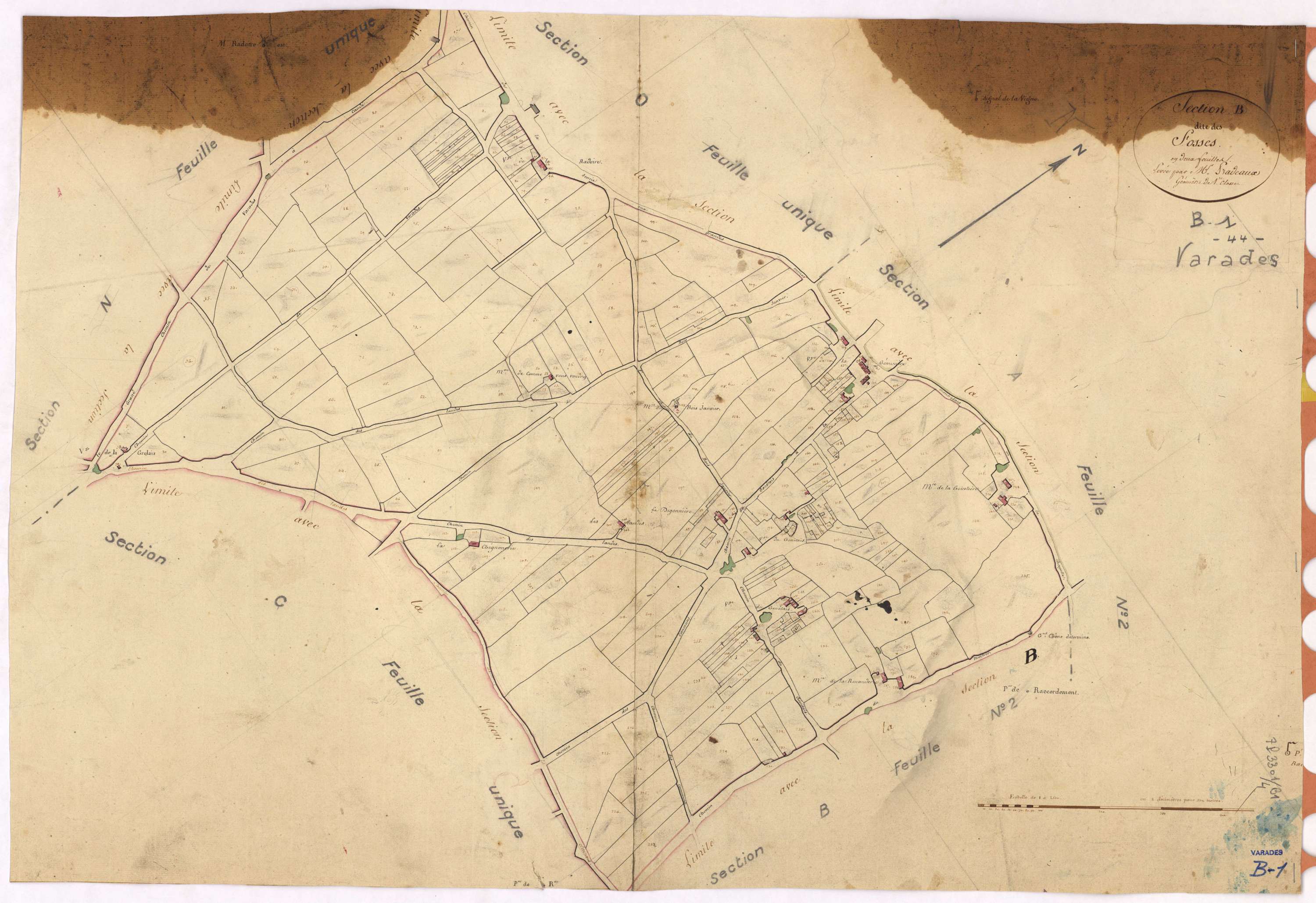 Varades - Section B1 Fosses (section des)