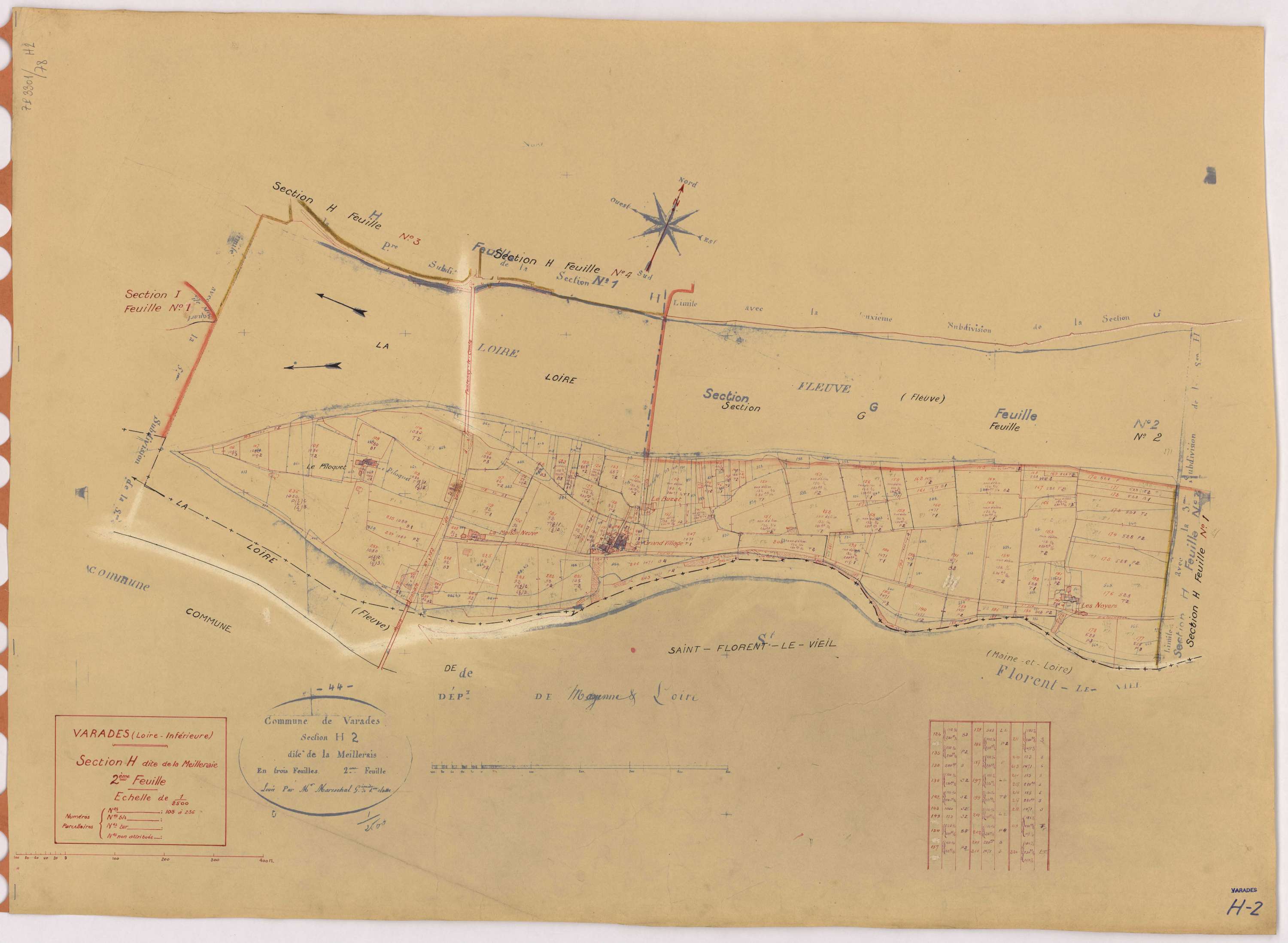 Varades - Section H2 Meilleraie (section de La) ; 105-236
