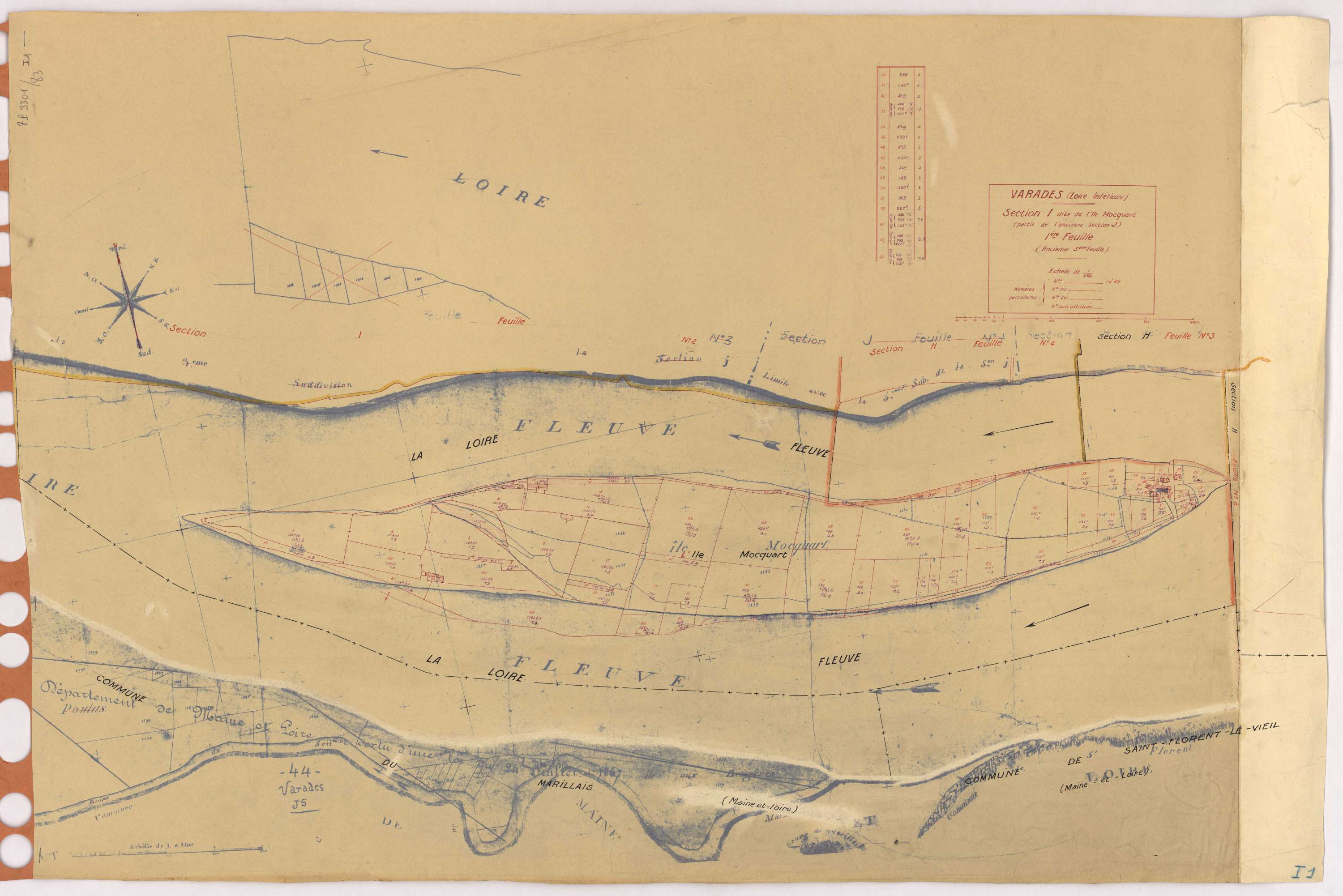 Varades - Section I1 Ile Mocquart (section de l') ; 1-89