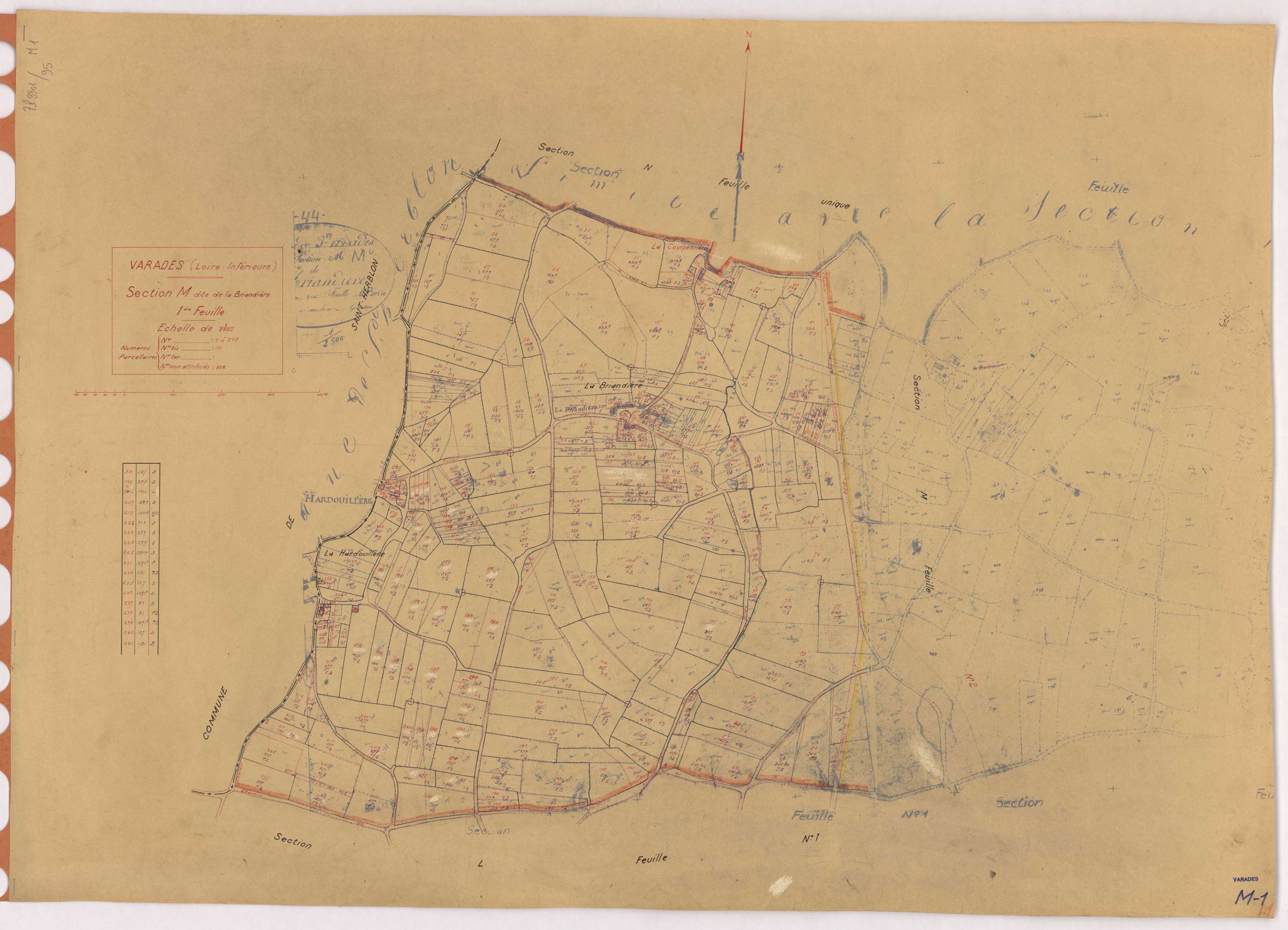 Varades - Section M1 Briandière (section de La) ; 1-242