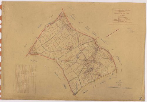 Varades - Section B1 Fosses (section des) ; 1-232