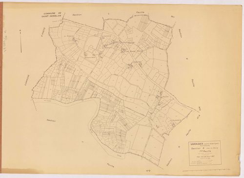 Varades - Section K1 Bourg (section du) ; 1-529