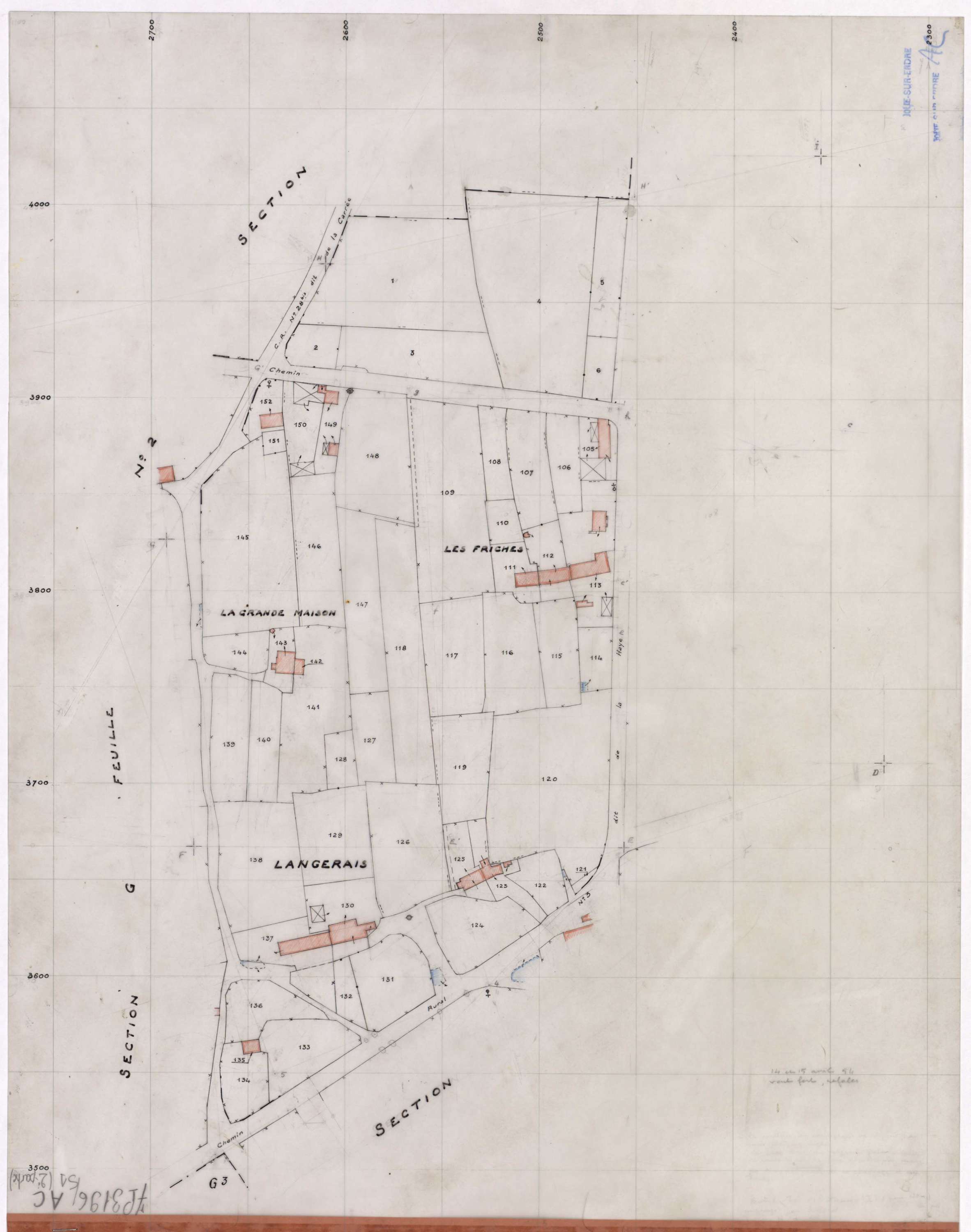 Vay - Section AC Cadastre rénové par voie de réfection totale