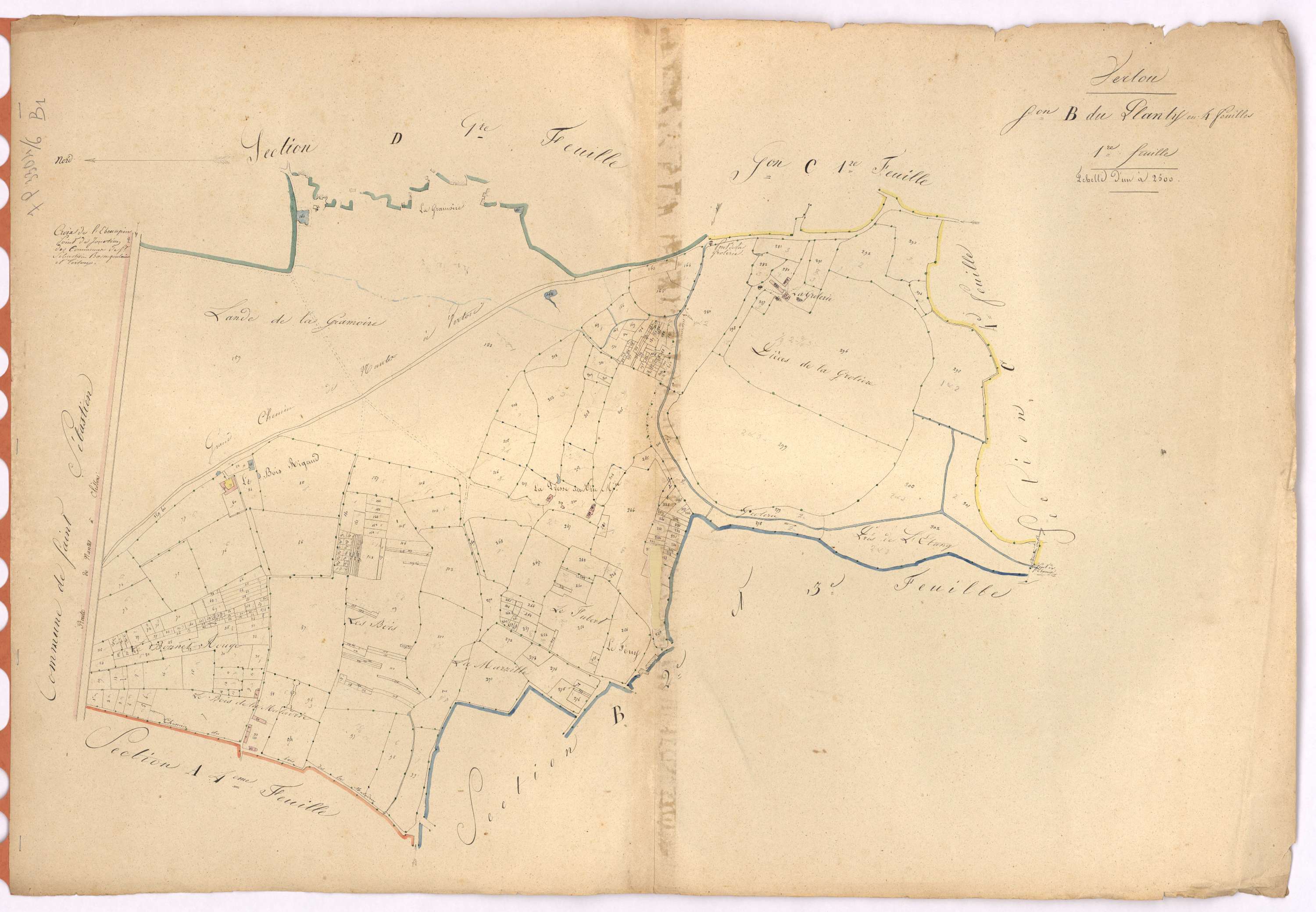 Vertou - Section B1 Planty (section du)