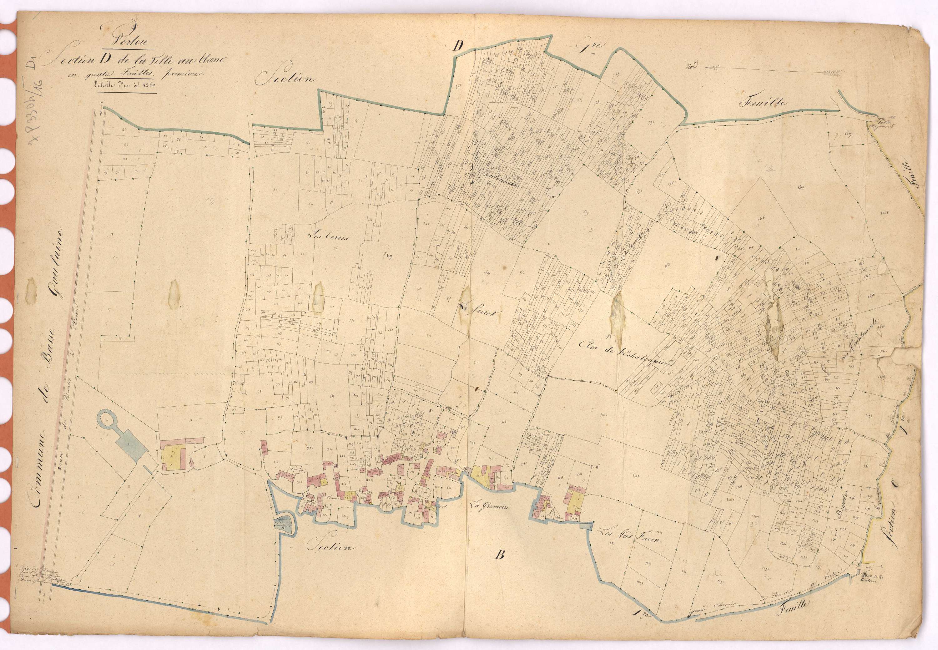 Vertou - Section D1 Ville-au-blanc (section de La)