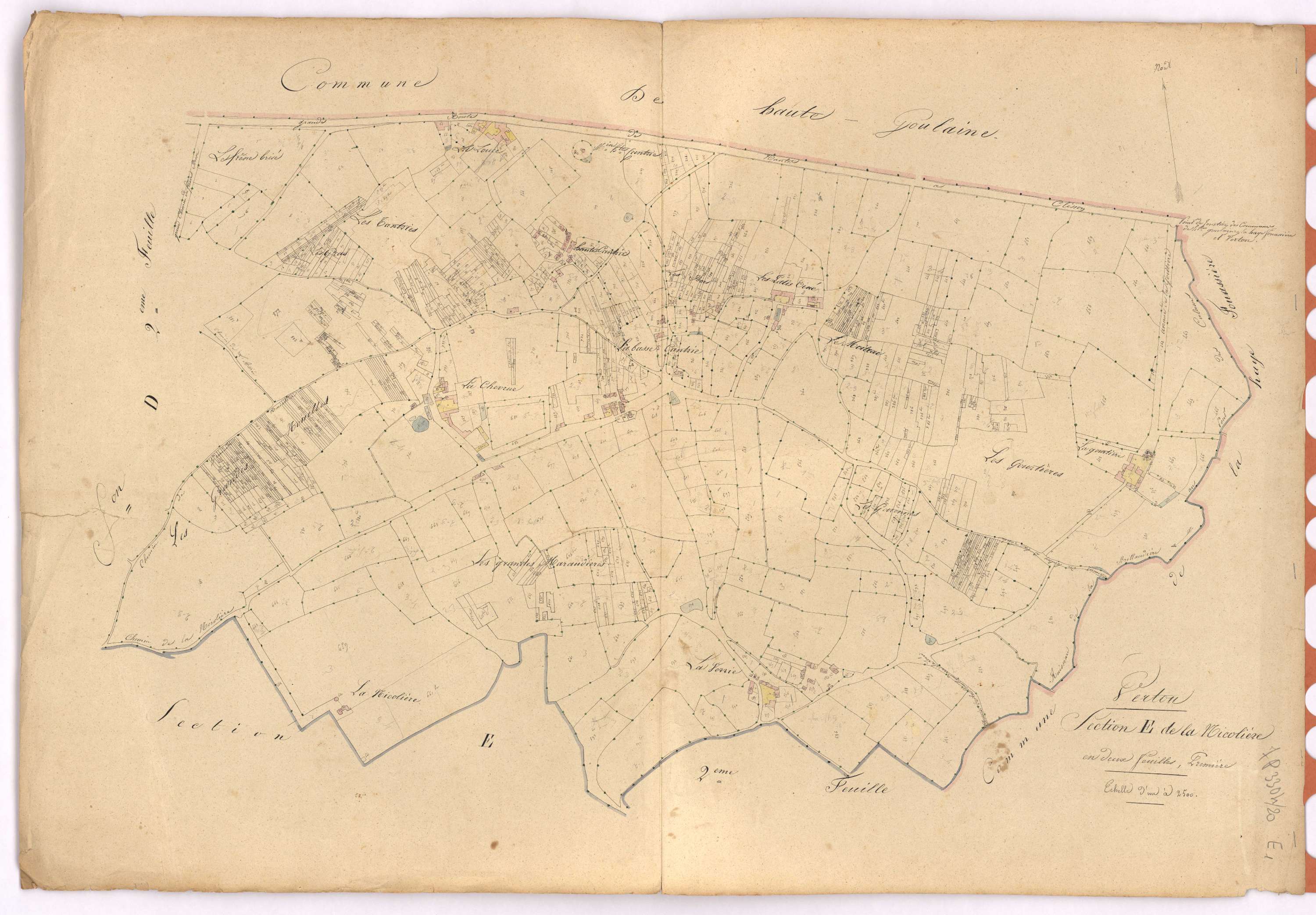Vertou - Section E1 Nicolière (section de La)