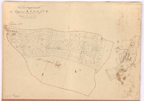 Vertou - Section G1 (développement) Bastière (section de La) ; développement des villages du Portillon, de La Blandinière et des Moulins des Coteaux