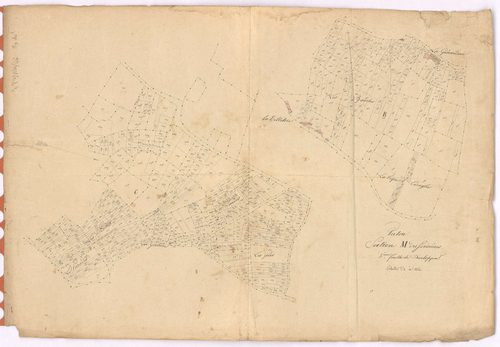 Vertou - Section M3 (développement) Sorinières (section des) ; développement du village de La Tillétrie et de diverses parcelles