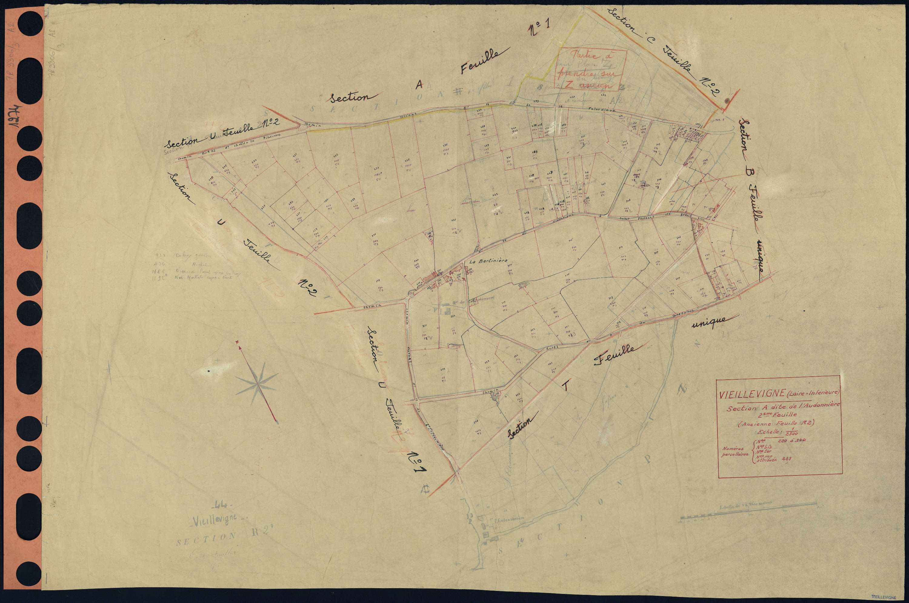 Vieillevigne - Section A2 Audonnière (section de l') . 220-344