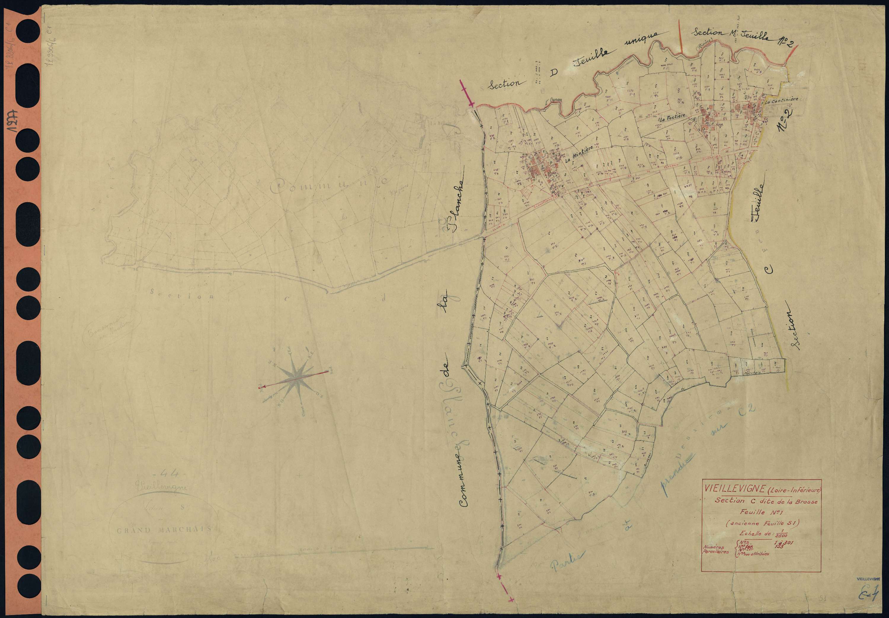 Vieillevigne - Section C1 Brosse (section de La) . 1-301
