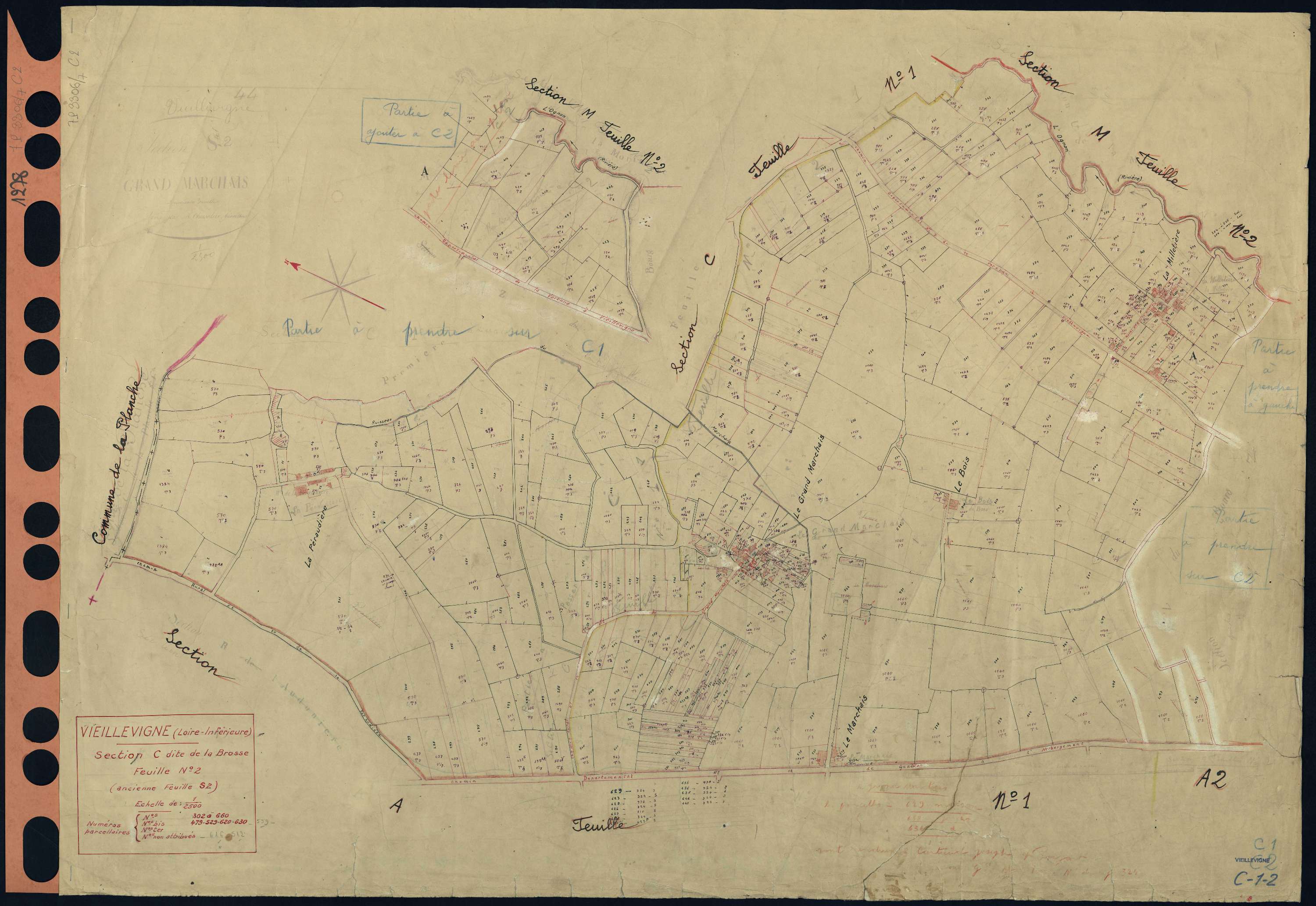 Vieillevigne - Section C2 Brosse (section de La) . 302-660