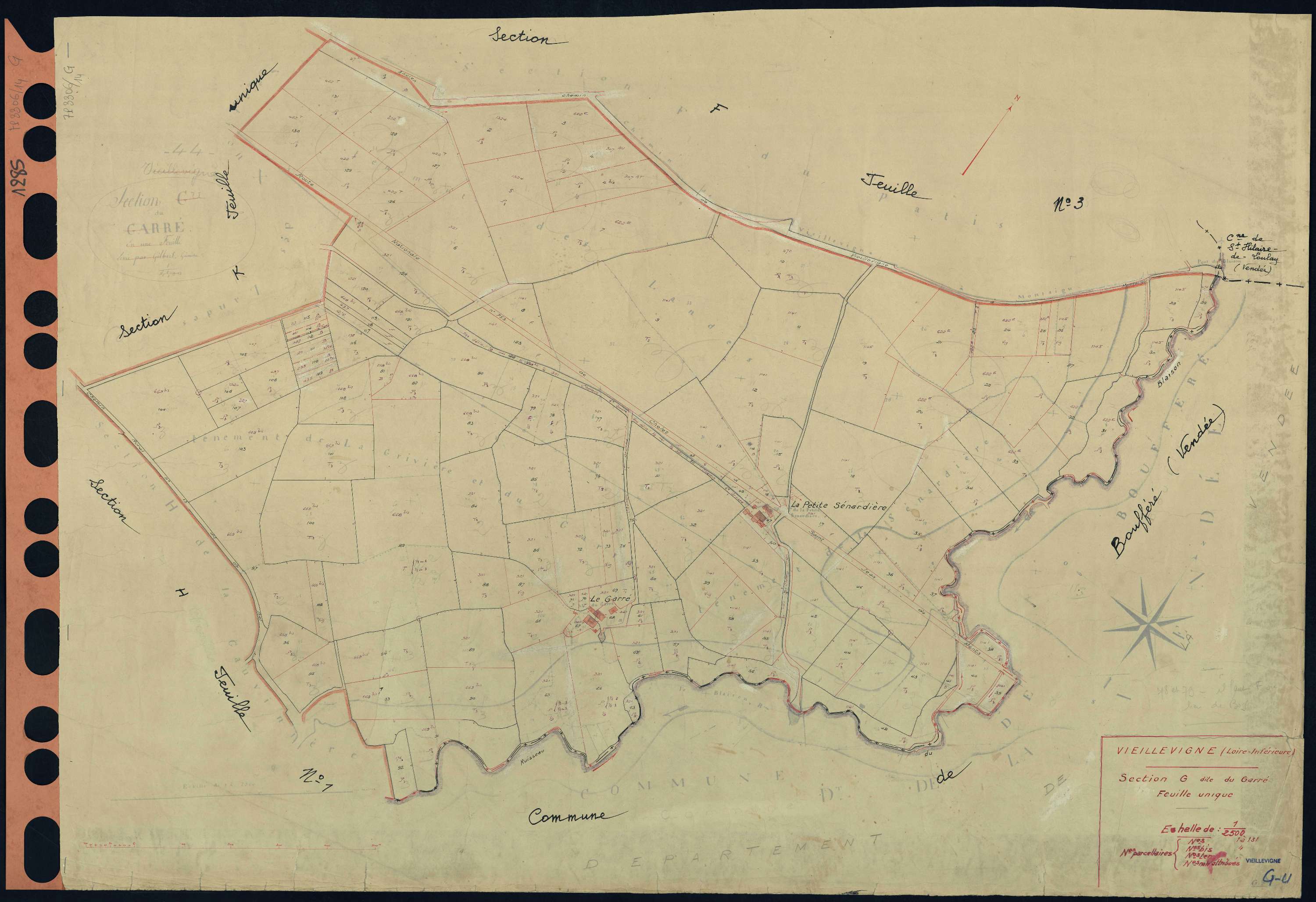 Vieillevigne - Section G Garré (section du) . 1-131