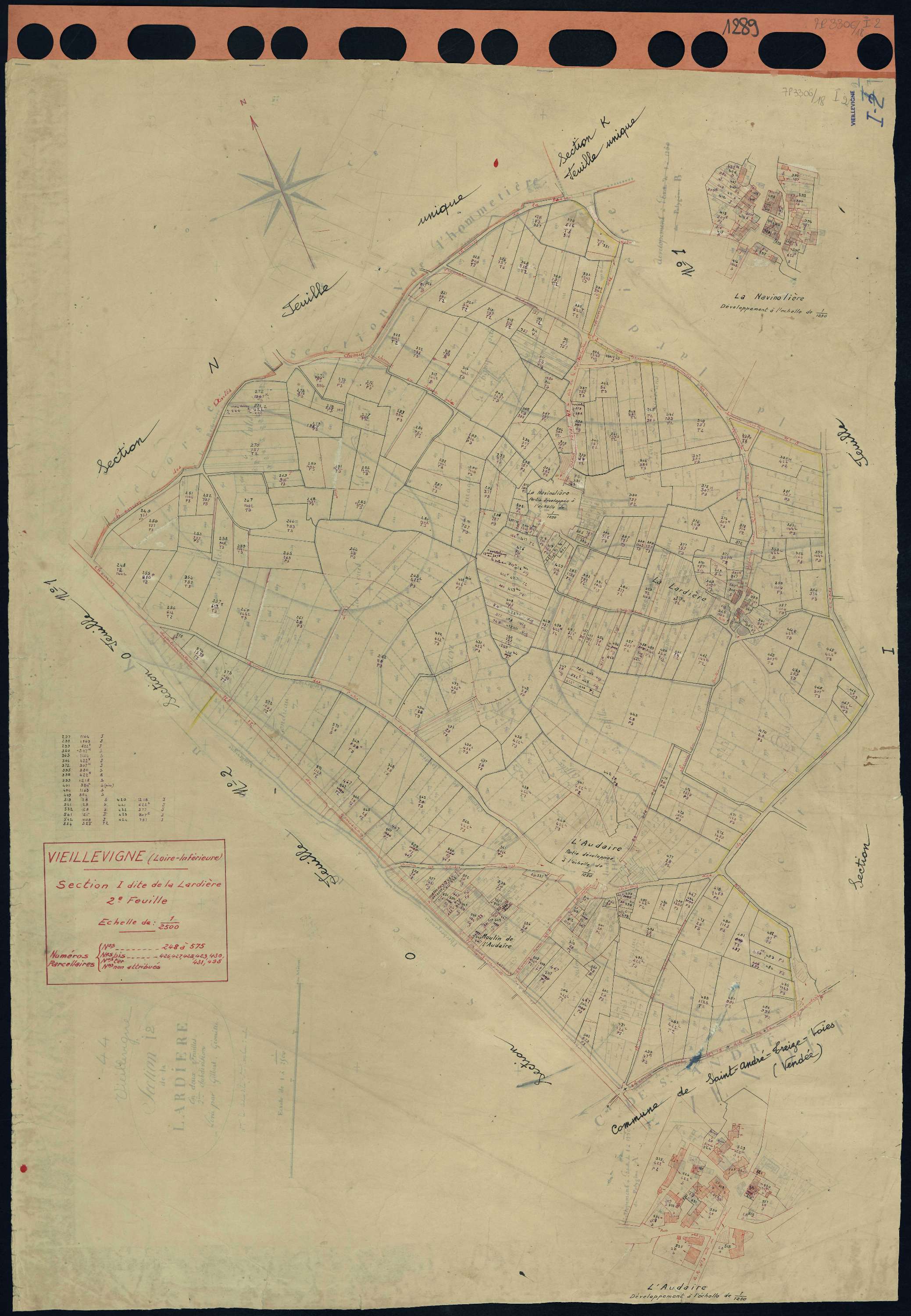 Vieillevigne - Section I2 Lardière (section de La) . 248-575