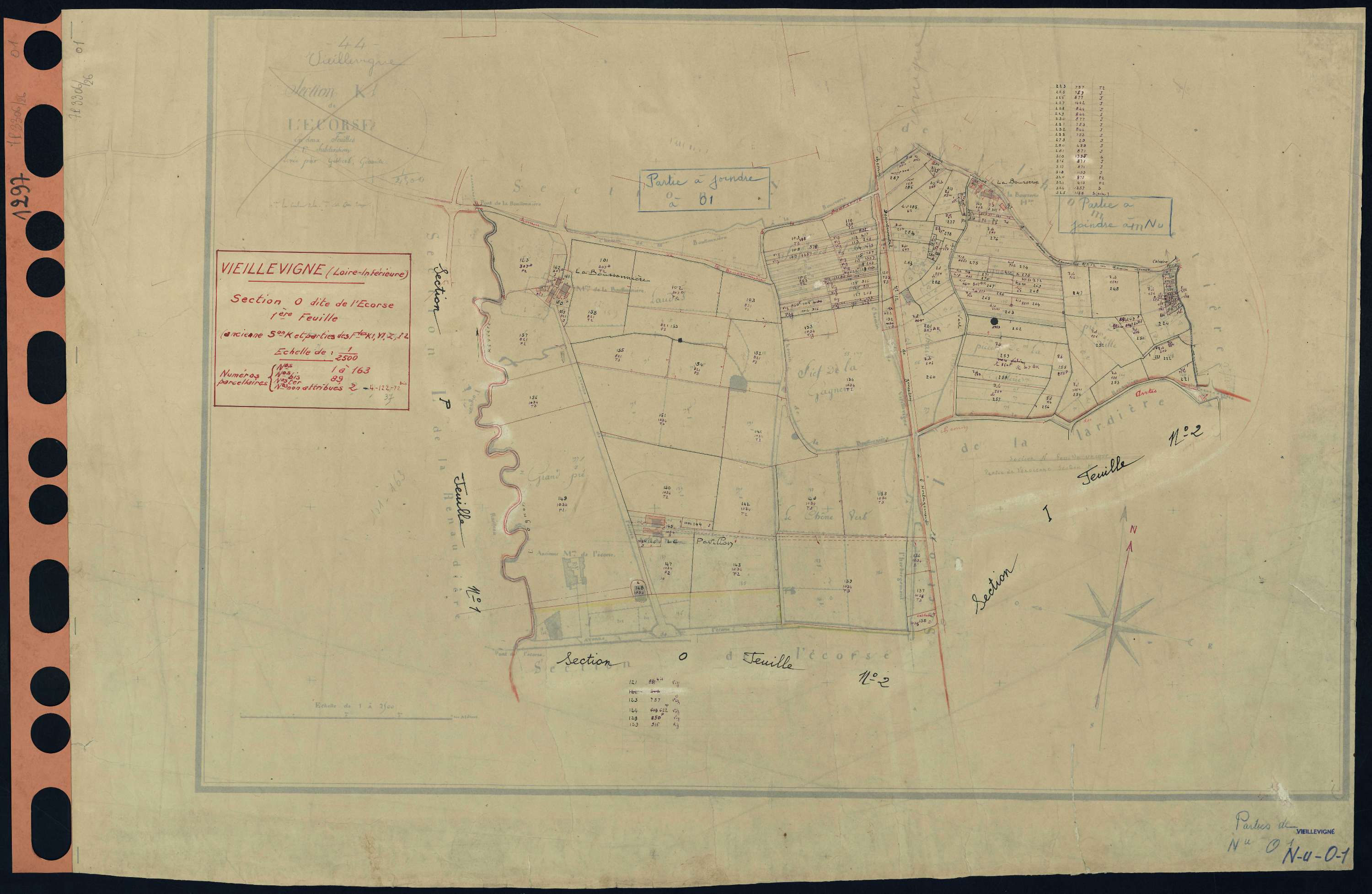 Vieillevigne - Section O1 Ecorse (section de l') . 1-163
