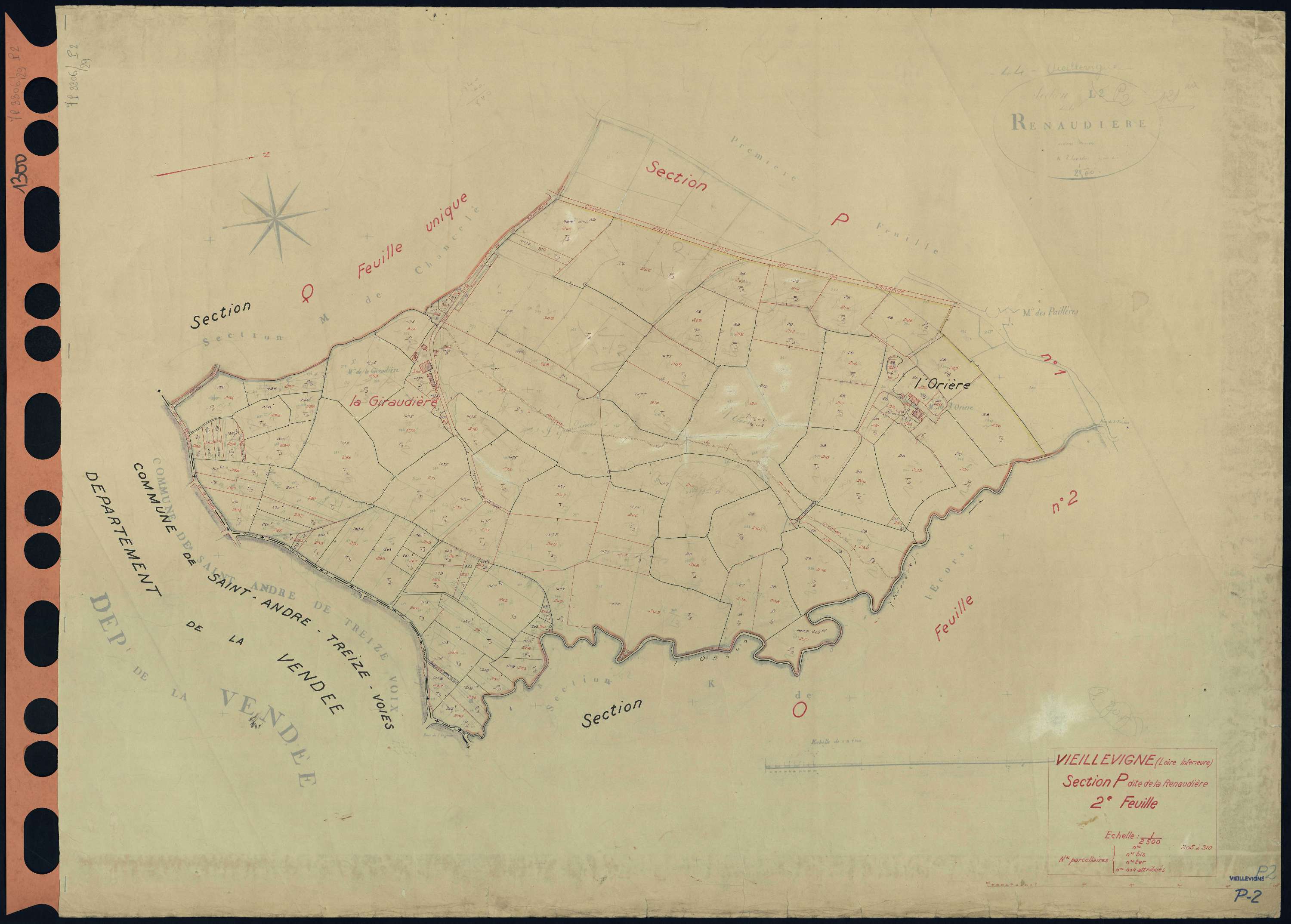 Vieillevigne - Section P2 Renaudière (section de La) . 205-310
